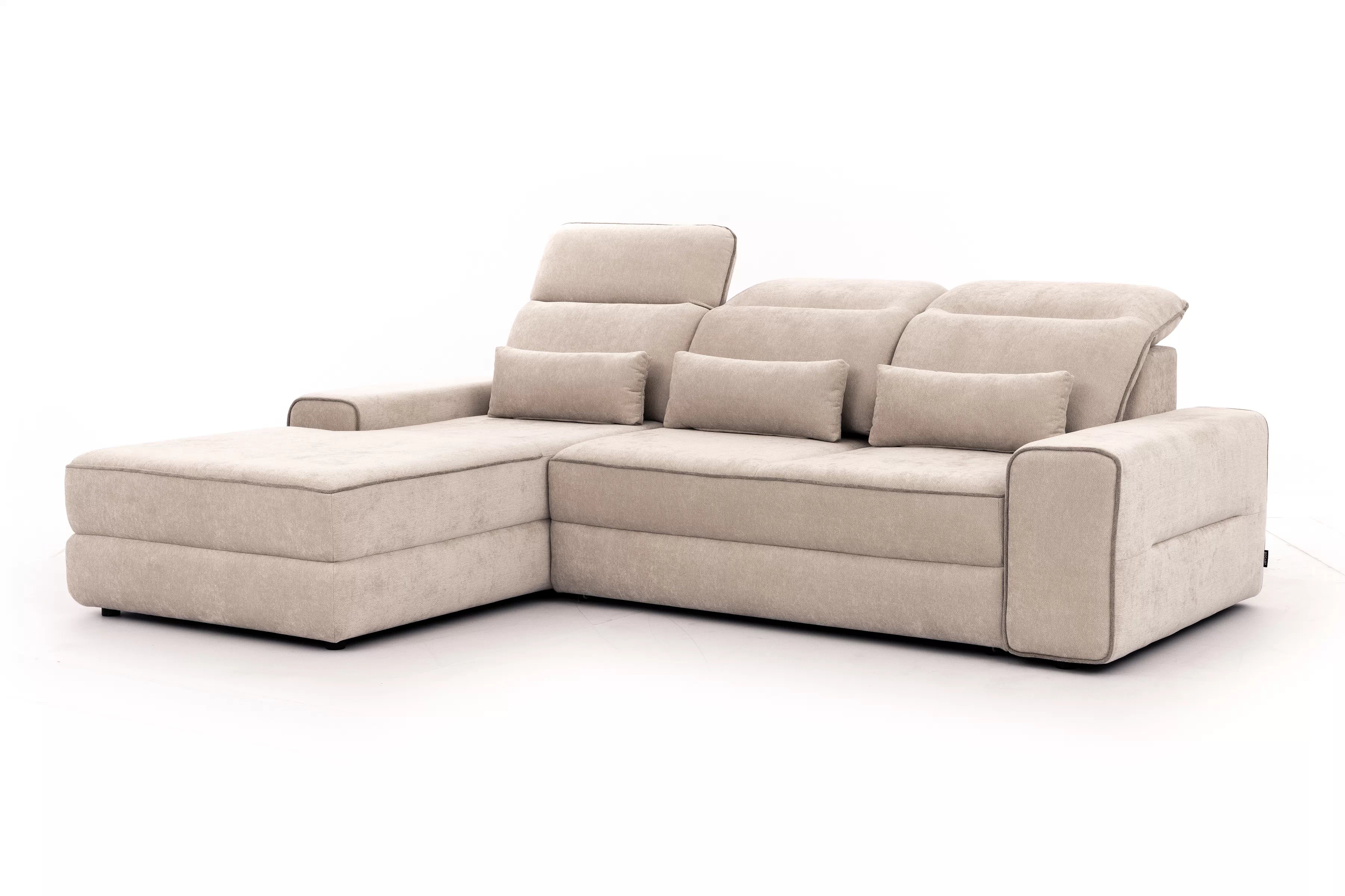 Rohová pohovka Tulia Mini s elektricky výsuvným sedákem Rohová sedací souprava z elektricky wysuwanym sedadlem Tulia Mini