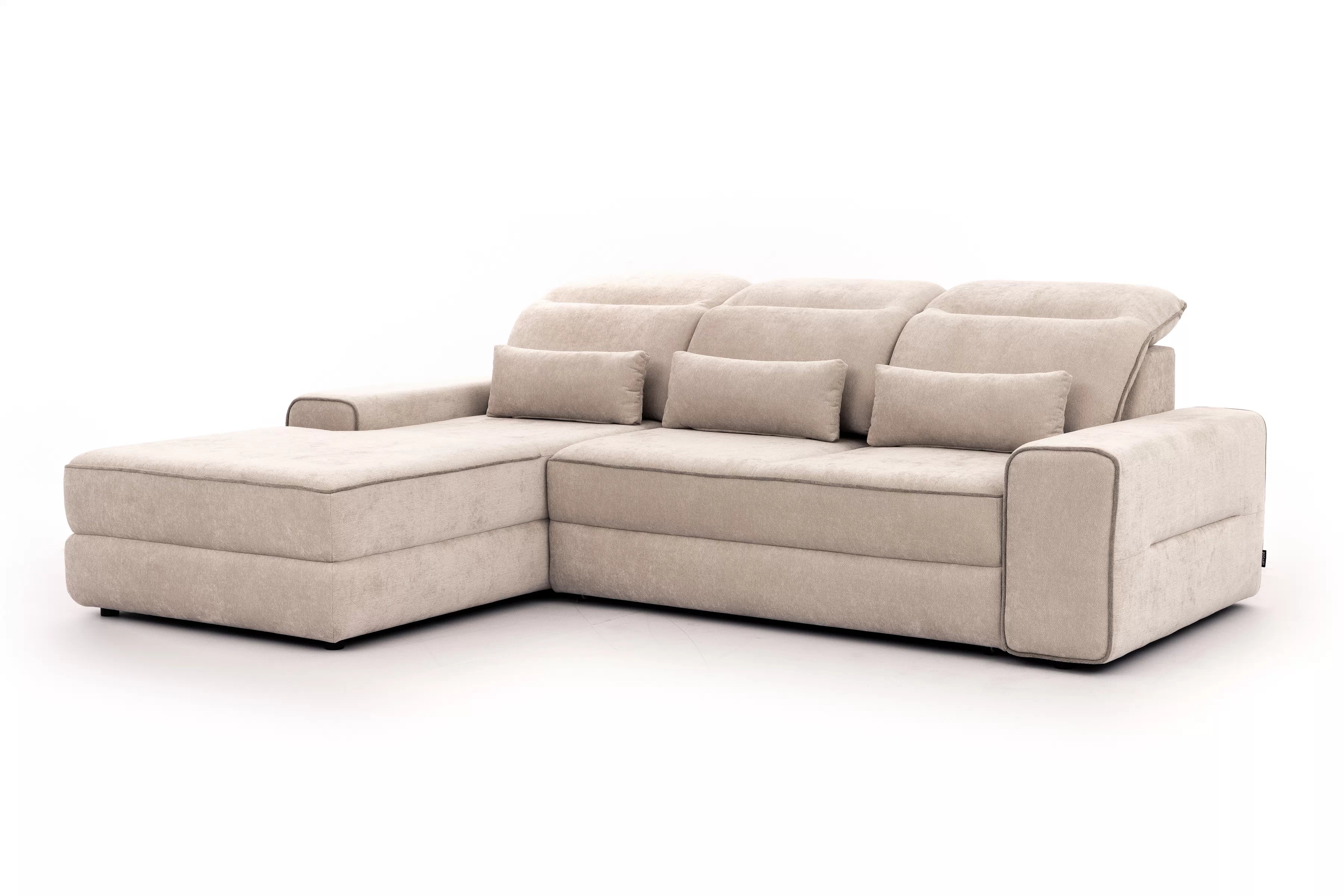 Rohová pohovka Tulia Mini s elektricky výsuvným sedákem Rohová sedací souprava z elektricky wysuwanym sedadlem Tulia Mini