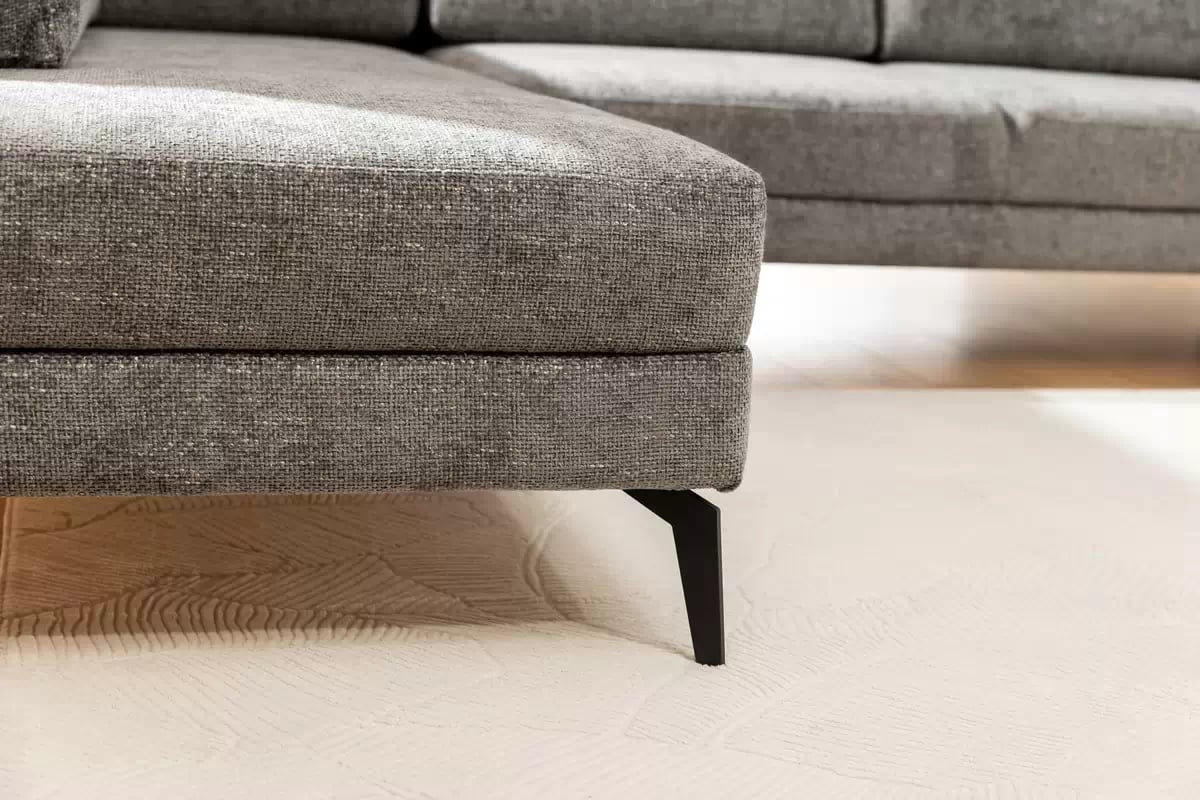 Rohová sedacia súprava Elentio L ľavá s funkciou spania - sivá tkanina Magni 206.13 Rohová sedacia súprava s funkciou spania Elentio L Ľavý - šedá plecionka Magni 206.13