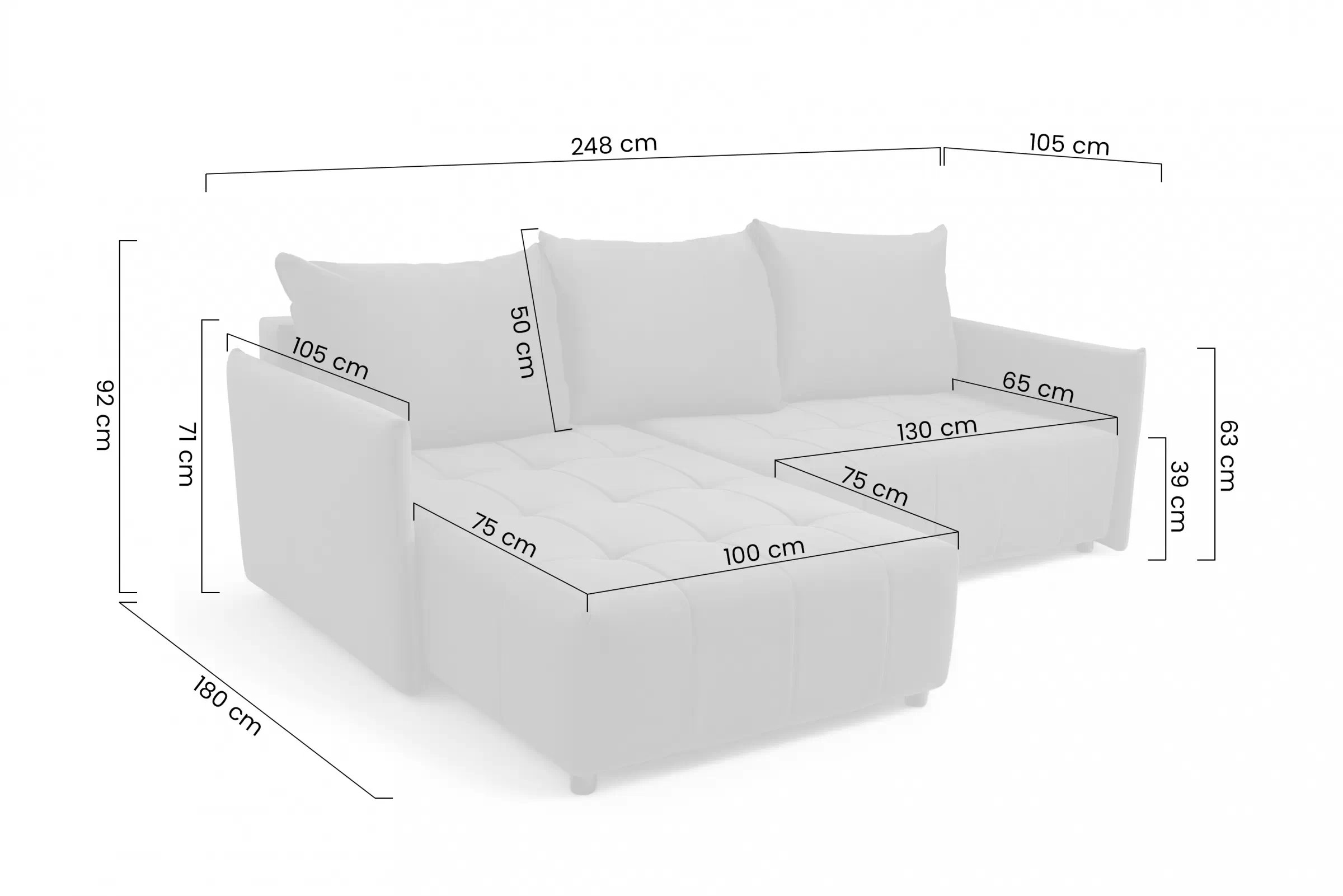Rozkladacia rohová sedacia súprava Alyssia pravá - béžový zamat Matt Velvet 8 Rohová sedacia súprava s funkciou spánku Alyssia pravá strana - béžový zamat Matt Velvet 8