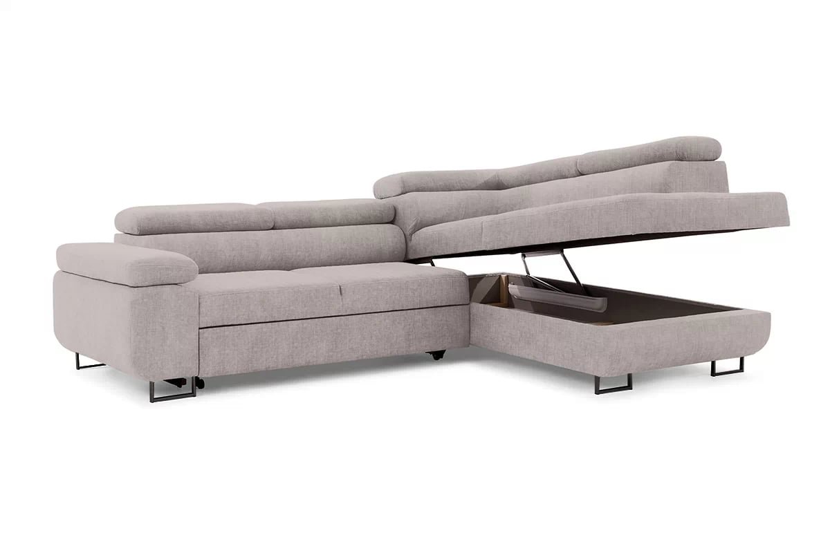 Rozkládací rohová sedací souprava Annabelle L - černé nožky Rohová sedací souprava rozkládací Annabelle L / Nohy černá