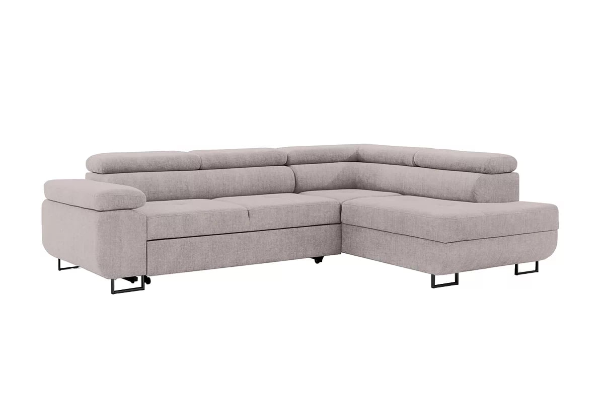 Rozkládací rohová sedací souprava Annabelle L - černé nožky Rohová sedací souprava rozkládací Annabelle L / Nohy černá