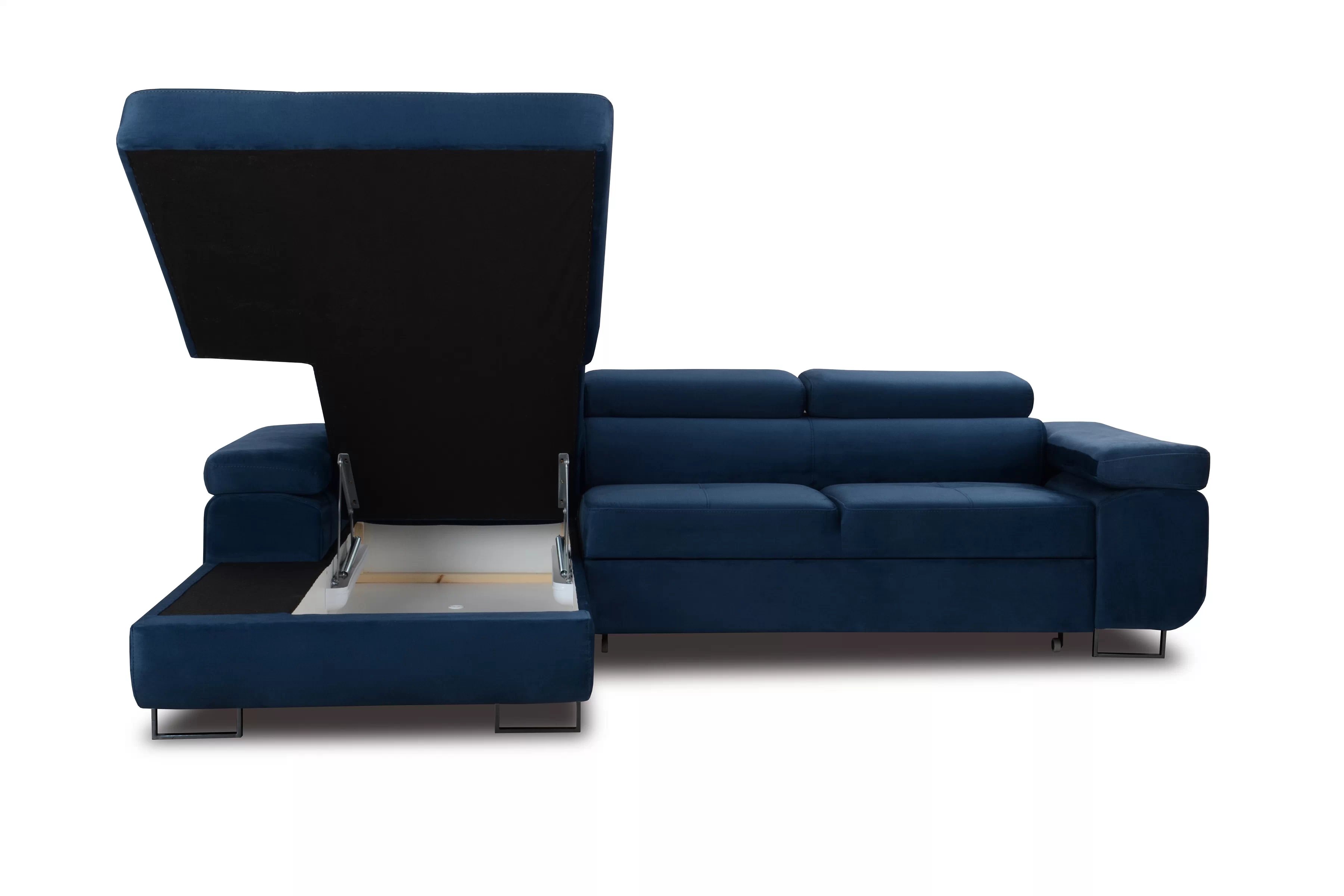 Rozkladacia rohová sedacia súprava Annabelle L II - čierne nožičky Rohová sedacia súprava s funkciou spania Annabelle L II / čierny nožičky