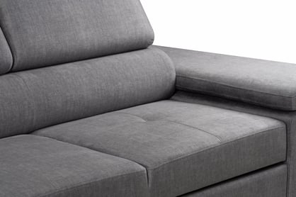 Annabelle L sarokkanapé, bal oldali, kinyitható - szürke Vogue 14 velúr Naroznik z funkcja spania Annabelle L bal oldali - szürke Velúr hidrofob Vogue 14 - Oferta Limitowana