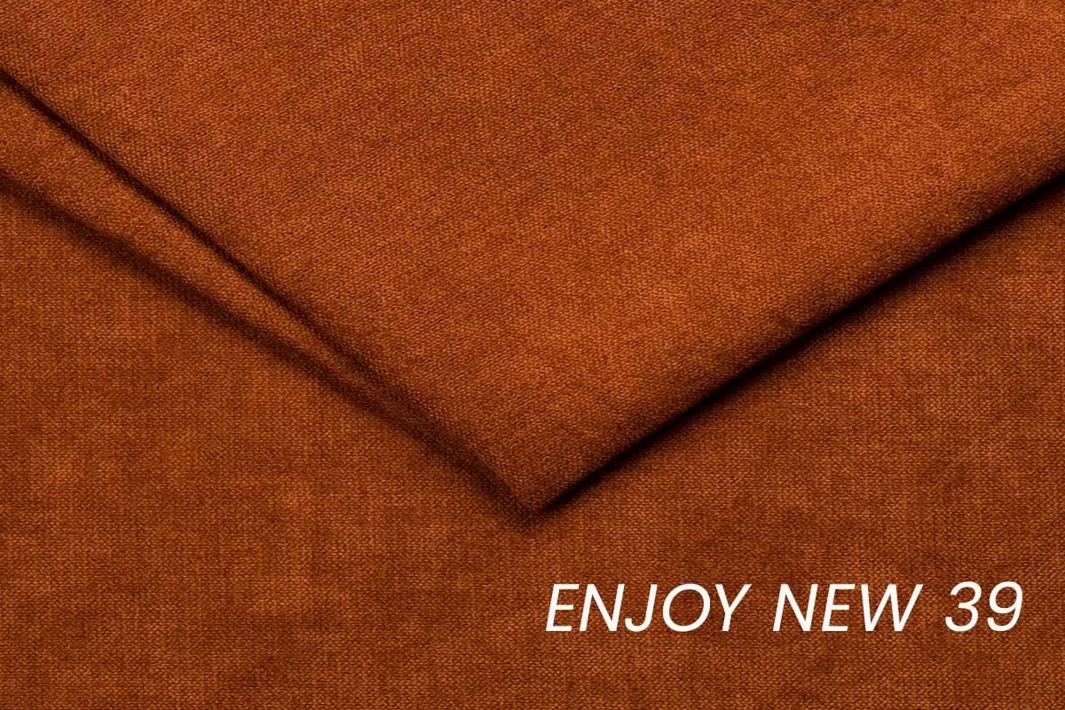 Rozkládací rohová sedací souprava Barcelia Mini univerzální - cihlová Enjoy New 39 Rohová sedací souprava rozkládací Barcelia Mini uniwersalny Levá/pravý - ruda potahová látka hydrofobowa Enjoy New 39