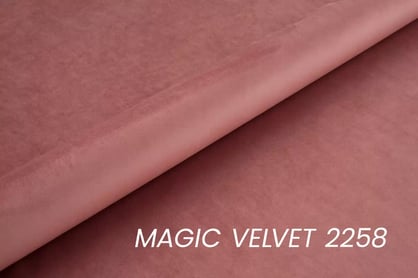 Rohová rozkládací sedací souprava Belavio U levá - růžová samet Magic Velvet 2258 - Konec série Rohová sedací souprava rozkládací Belavio U levá - Růžová samet Magic Velvet 2258