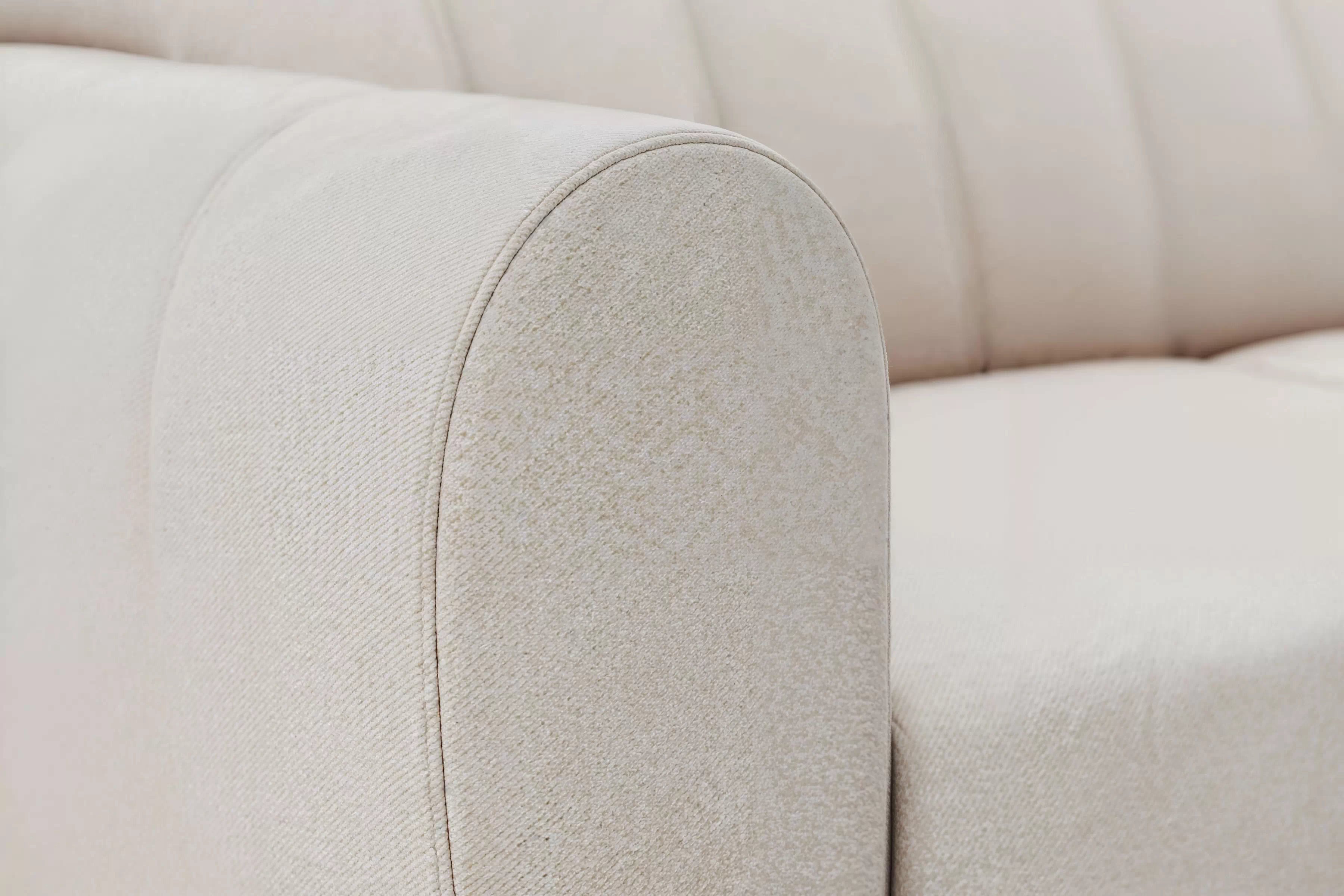 Rozkladacia rohová sedacia súprava Celias L pravá - béžový zamat Paros 2 Rohová sedacia súprava s funkciou spania Celias L pravá strana - béžový zamat Paros 2