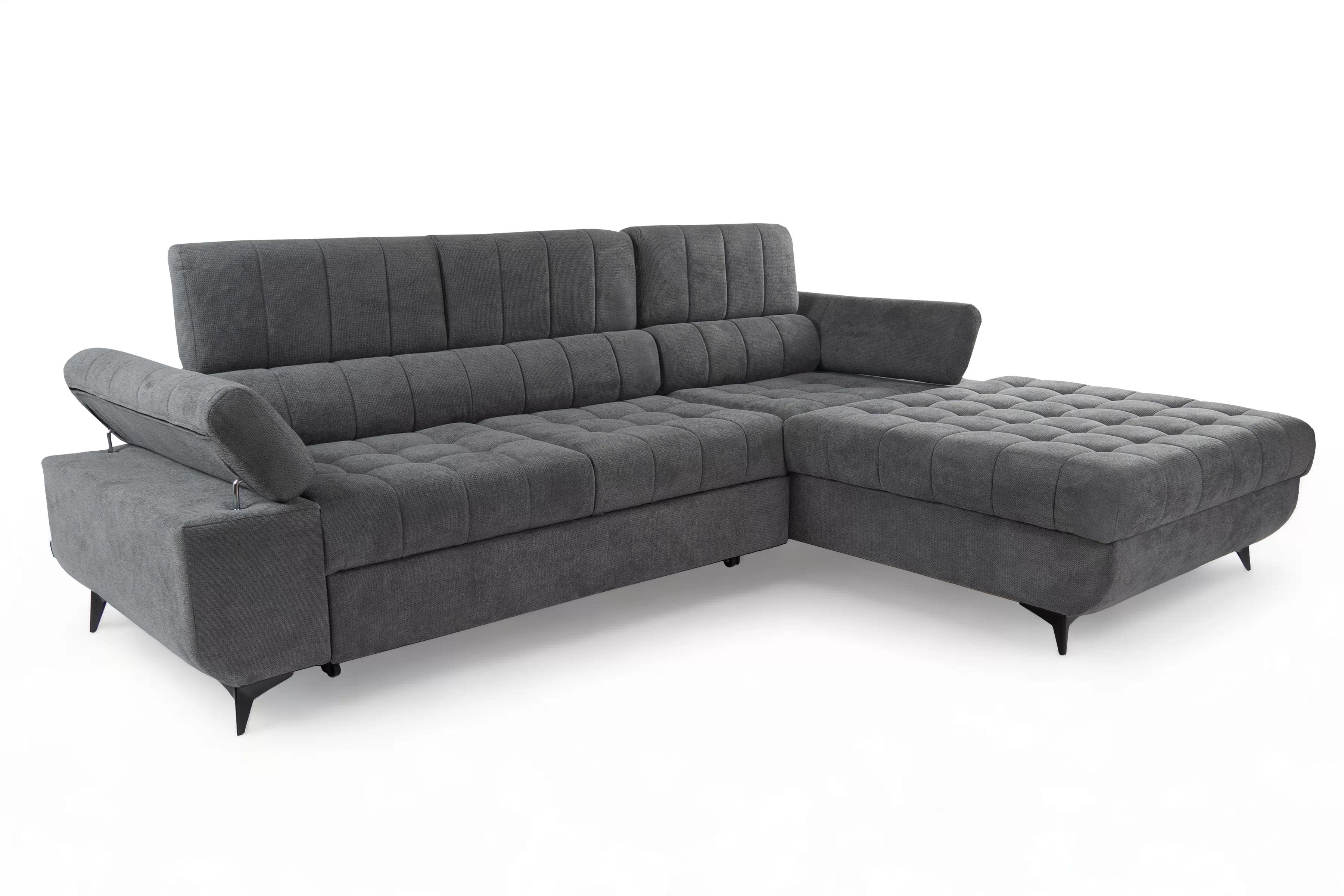 Rozkladacia rohová sedačka do obývacej izby Dragonis L II Rohová sedacia súprava s funkciou spánku Dragonis L II