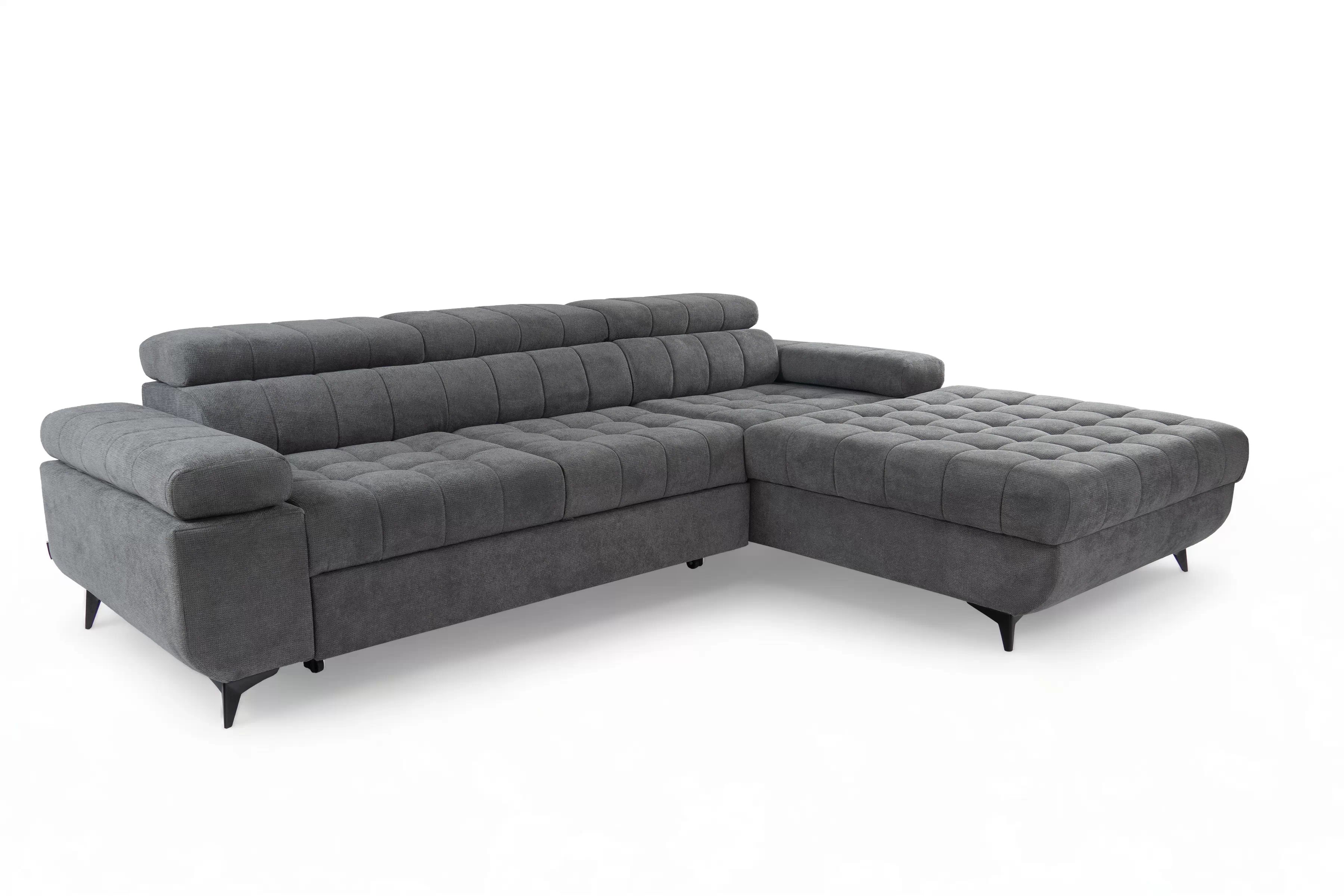 Rozkladacia rohová sedačka do obývacej izby Dragonis L II Rohová sedacia súprava s funkciou spánku Dragonis L II