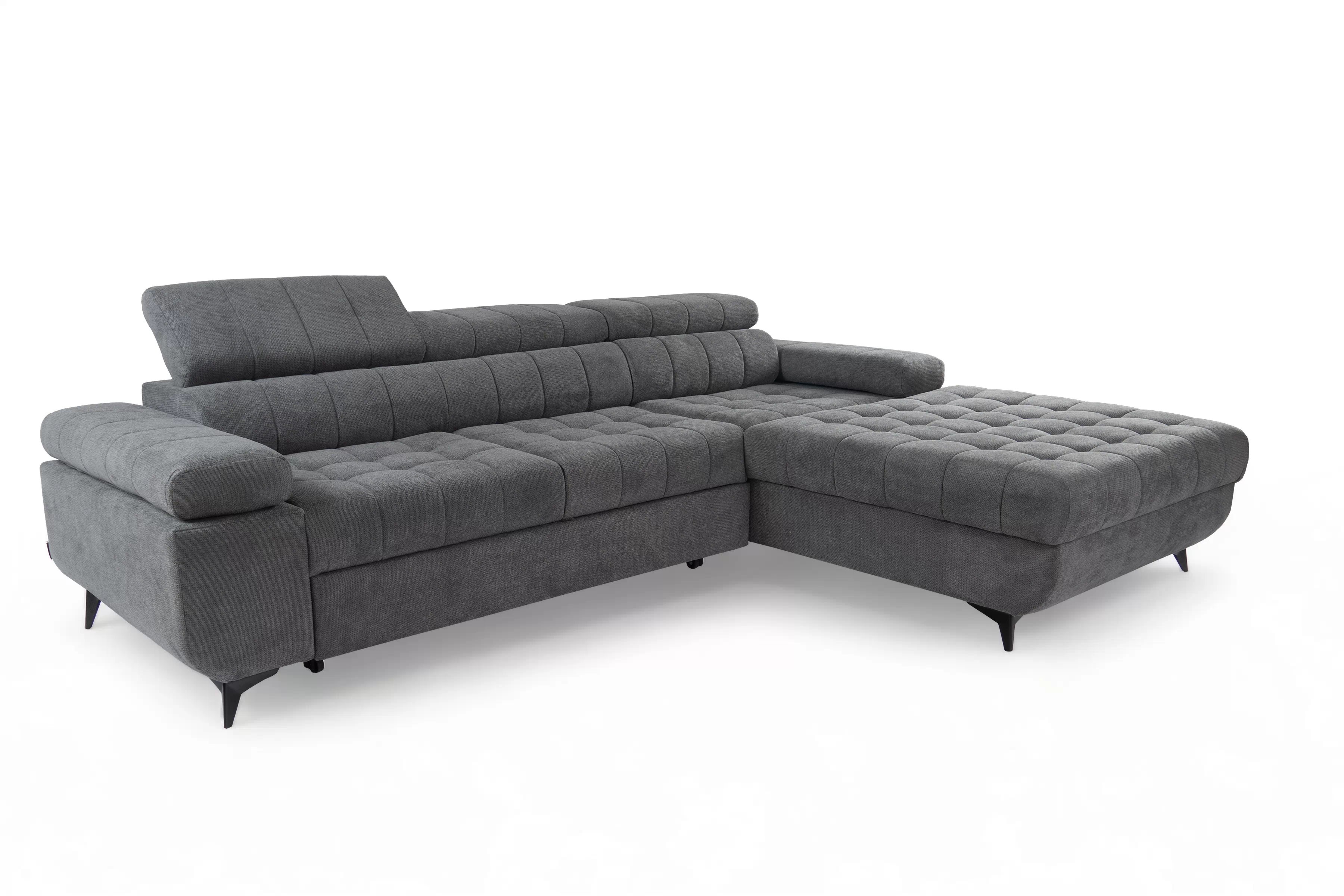 Rozkladacia rohová sedačka do obývacej izby Dragonis L II Rohová sedacia súprava s funkciou spánku Dragonis L II