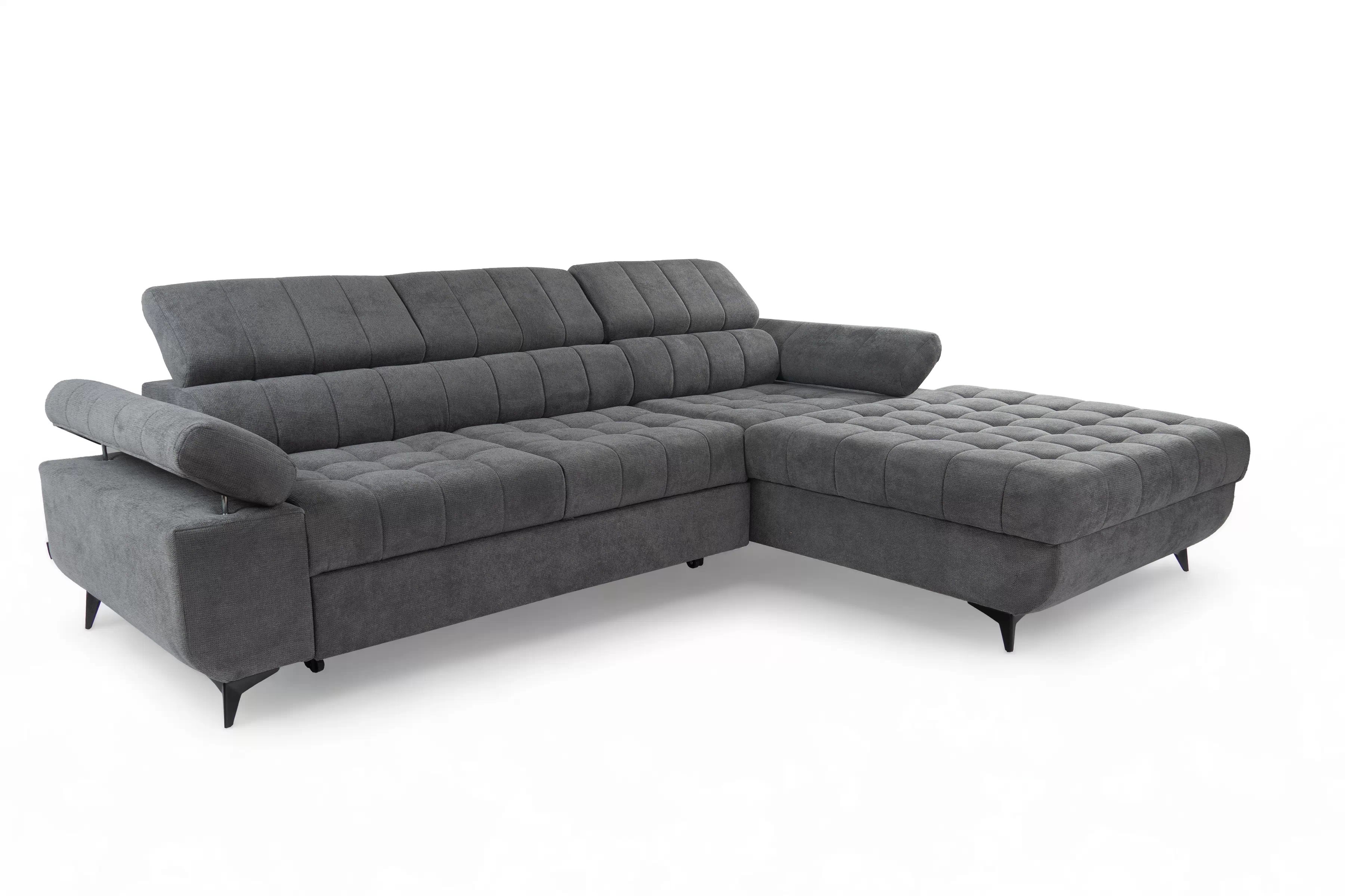 Rozkladacia rohová sedačka do obývacej izby Dragonis L II Rohová sedacia súprava s funkciou spánku Dragonis L II