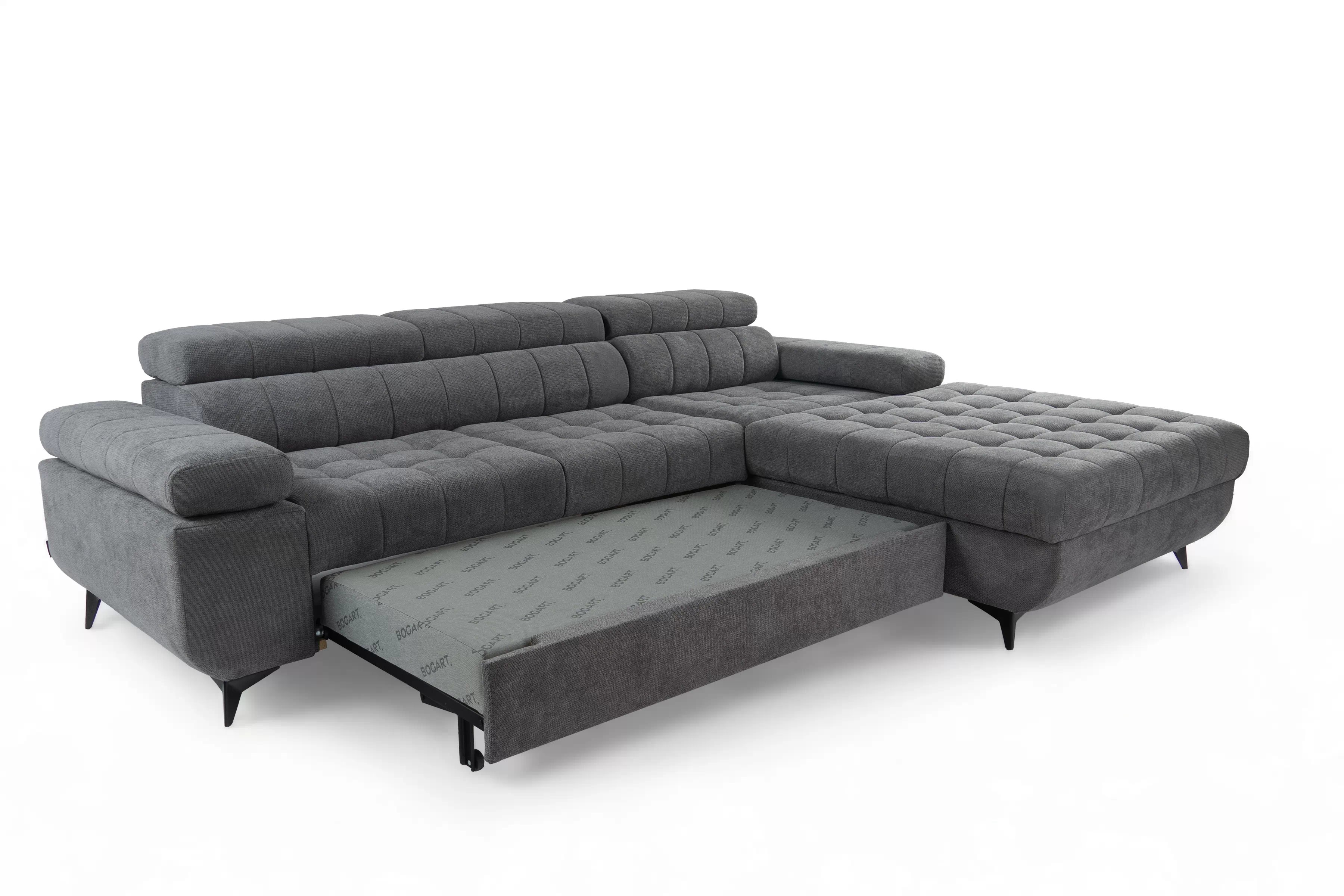 Rozkladacia rohová sedačka do obývacej izby Dragonis L II Rohová sedacia súprava s funkciou spánku Dragonis L II