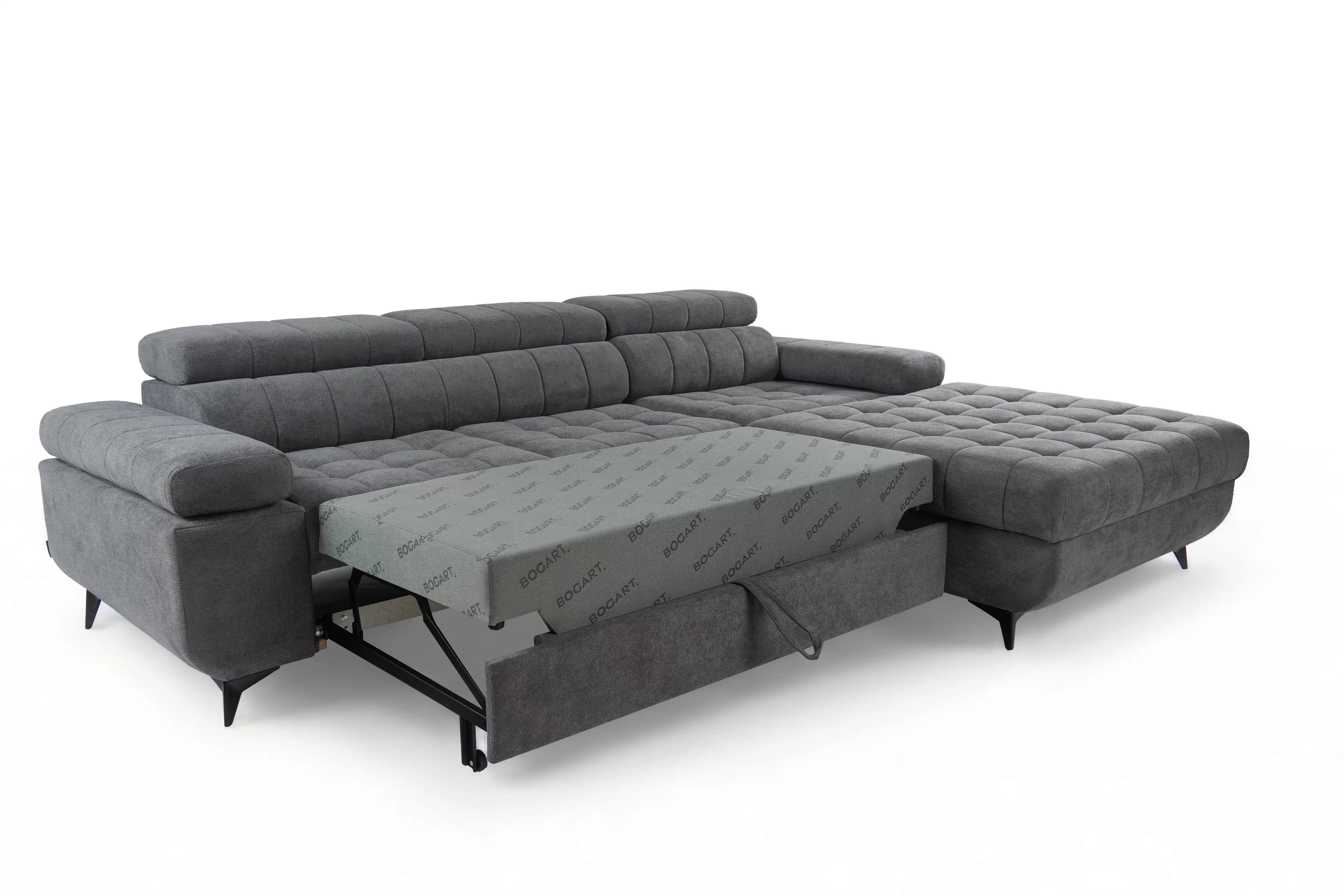 Rozkladacia rohová sedačka do obývacej izby Dragonis L II Rohová sedacia súprava s funkciou spánku Dragonis L II