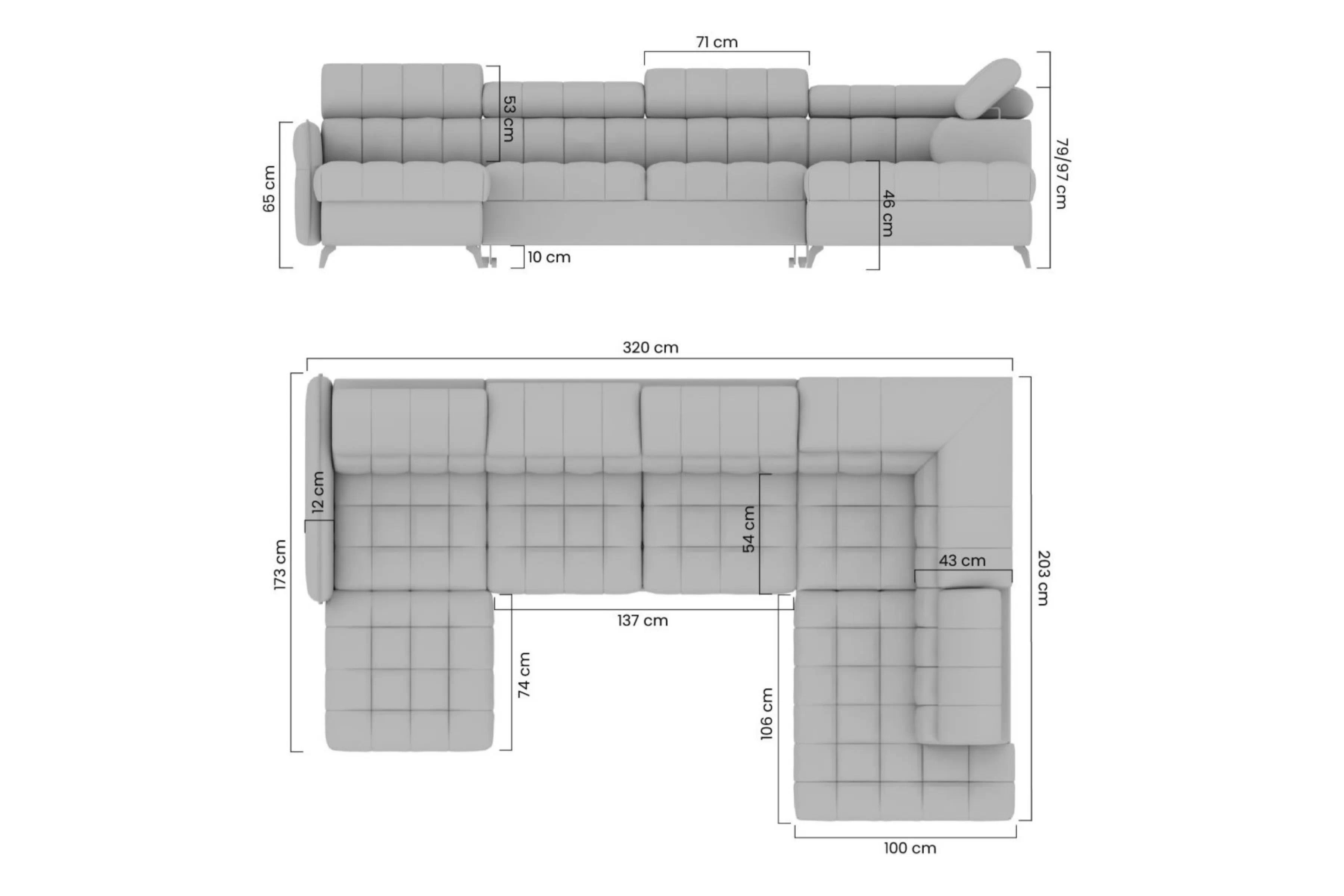Rozkládací rohová sedací souprava Elarias U II Rohová sedací souprava rozkládací Elarias U II 