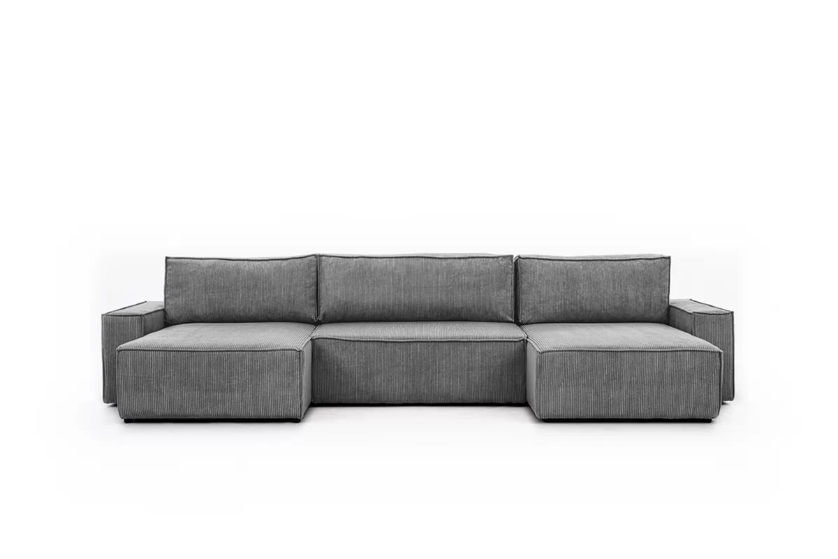 Rozkladacia rohová sedacia súprava Flabio U II - šedý menčester Lincoln 90 Rohová sedacia súprava s funkciou spania Flabio U II - šedý MENČESTER ľahkočistiaci Anafi 2 
