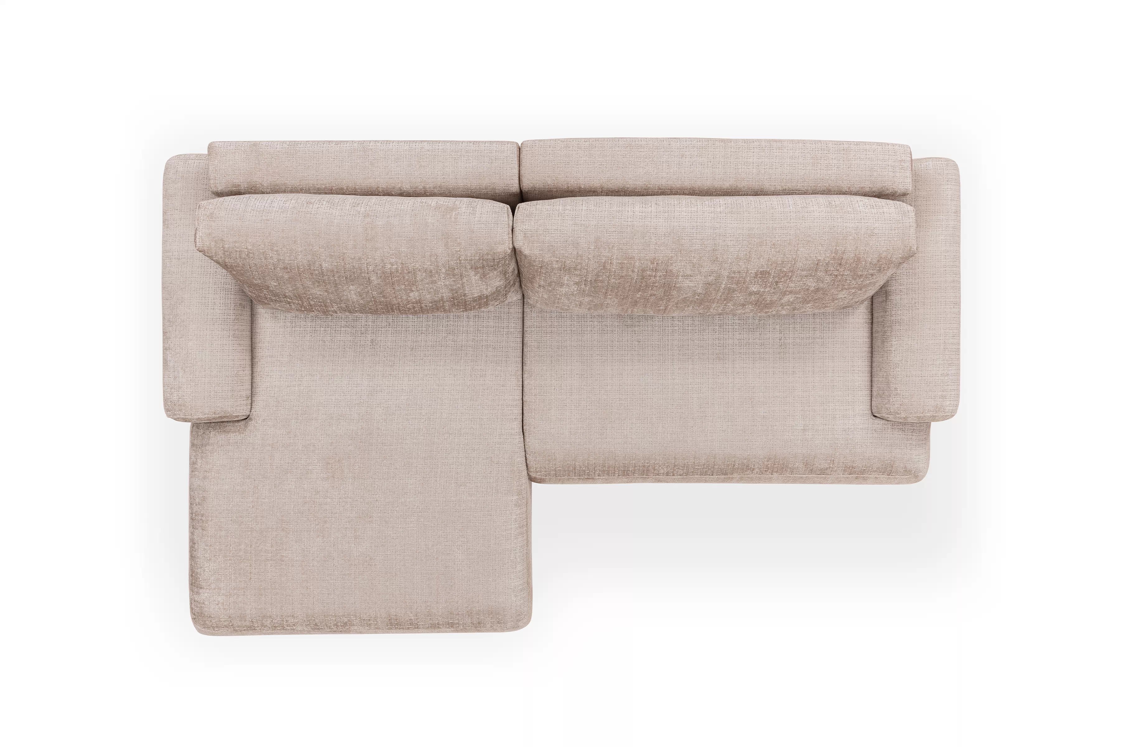 Rozkladacia rohová sedacia súprava Lotulis Mini ľavá - béžová žinylka Cremona 14 Rohová sedacia súprava s funkciou spánku Lotulis Mini Ľavá strana - béžový šenil Cremona 14 