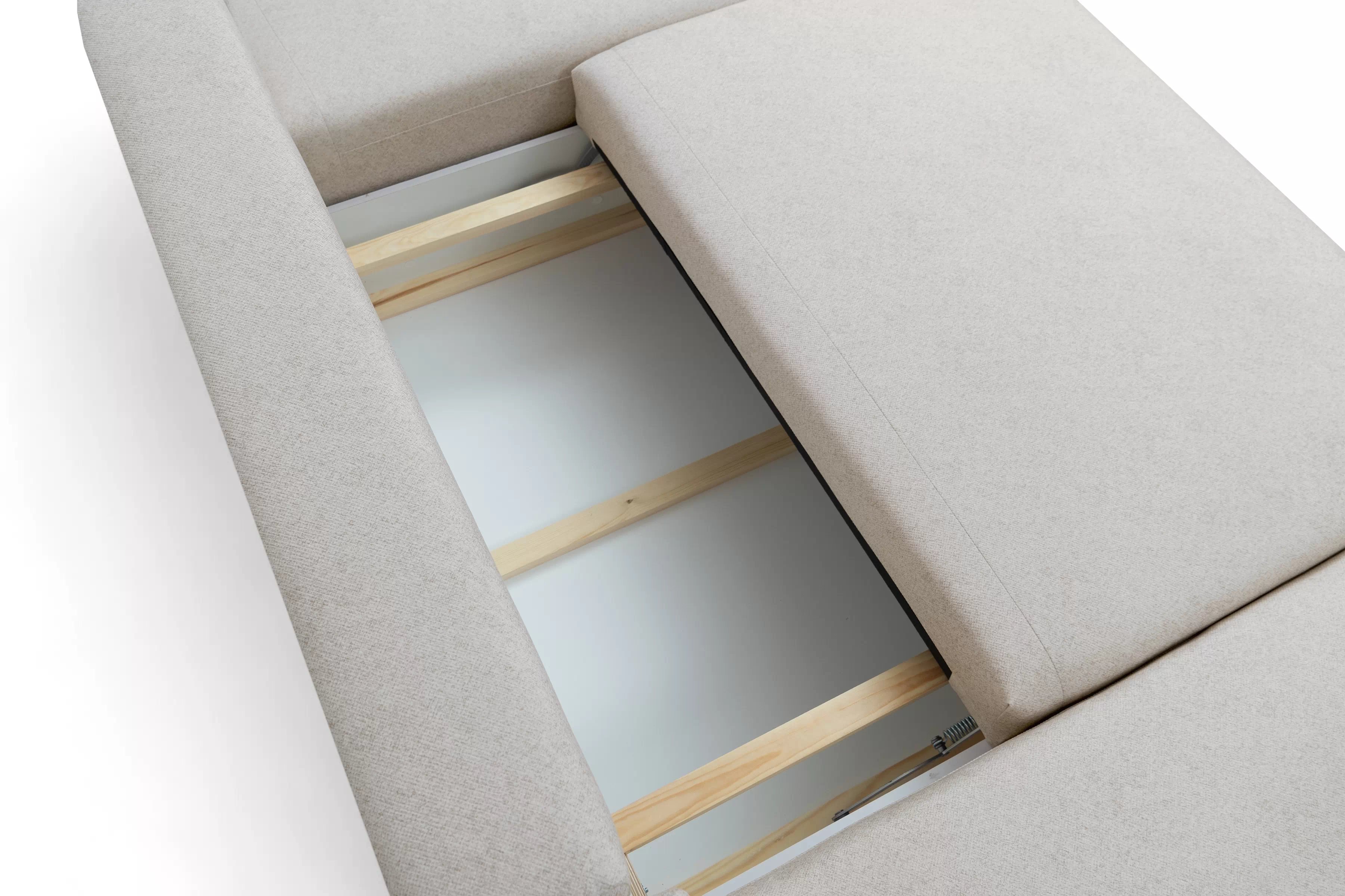 Rozkládací rohová sedací souprava Lotulis U - krémová Ado 1601 Rohová sedací souprava rozkládací Lotulis U - kremowa plecionka Ado 1601 