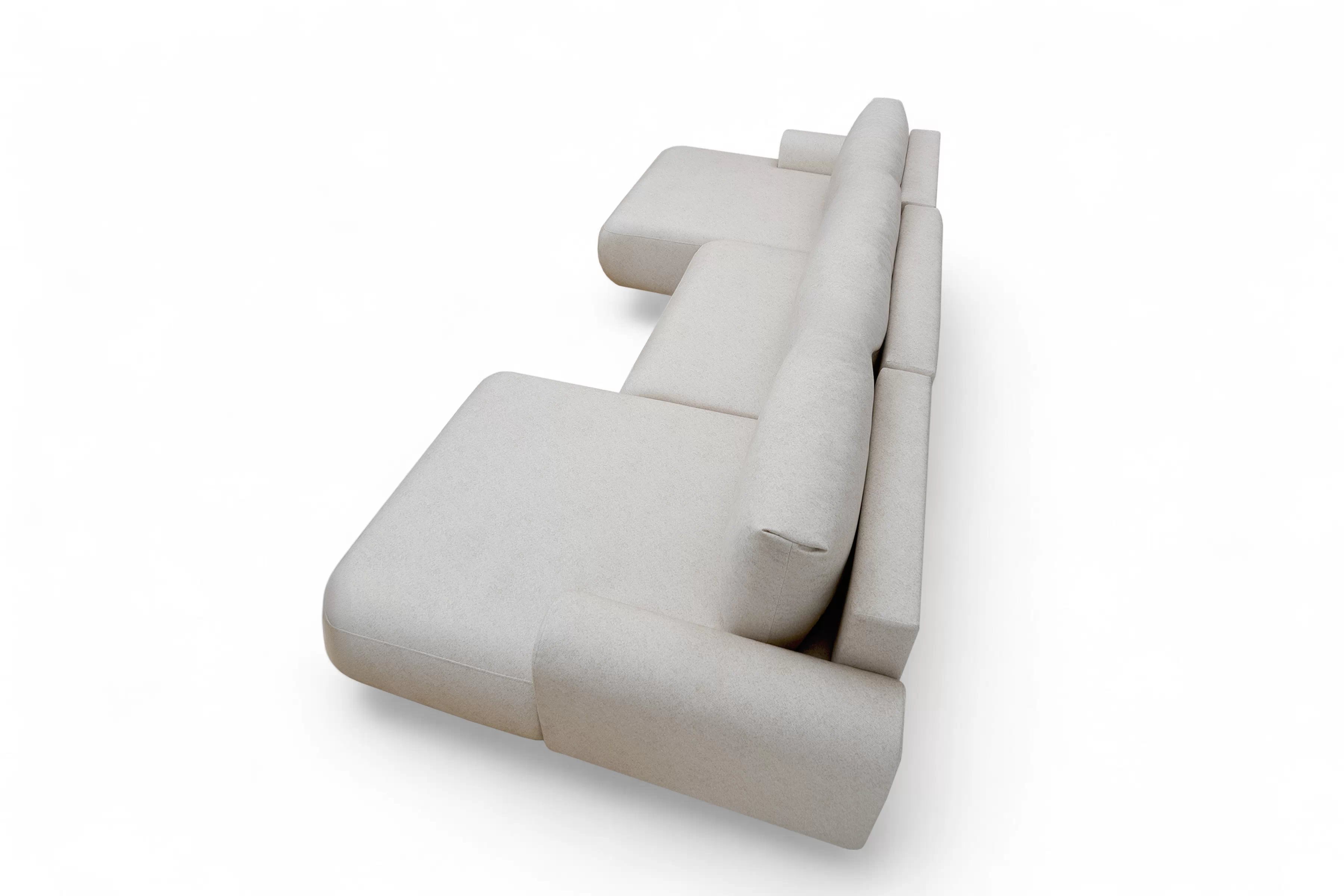 Rozkládací rohová sedací souprava Lotulis U - krémová Ado 1601 Rohová sedací souprava rozkládací Lotulis U - kremowa plecionka Ado 1601 