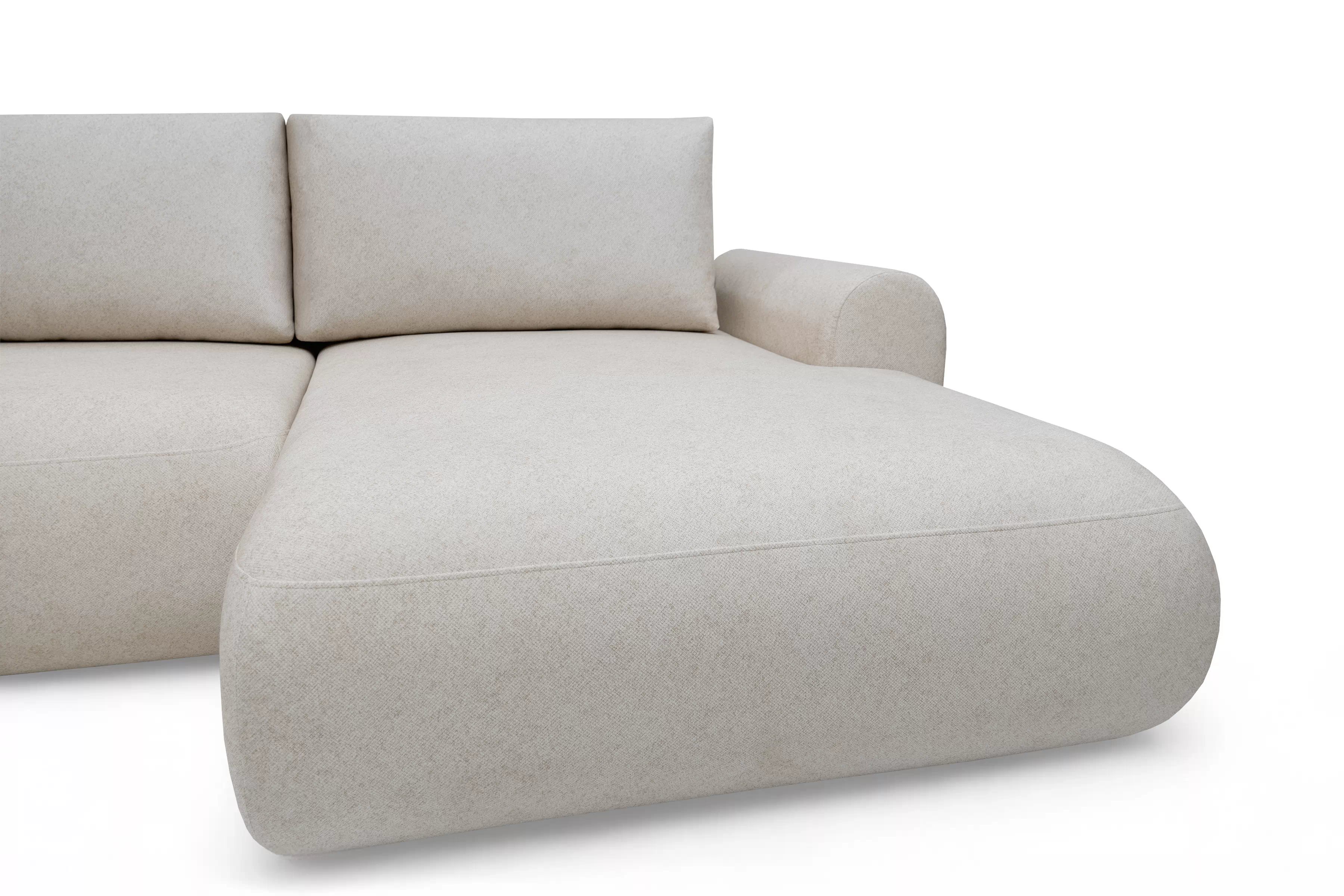 Rozkládací rohová sedací souprava Lotulis U - krémová Ado 1601 Rohová sedací souprava rozkládací Lotulis U - kremowa plecionka Ado 1601 