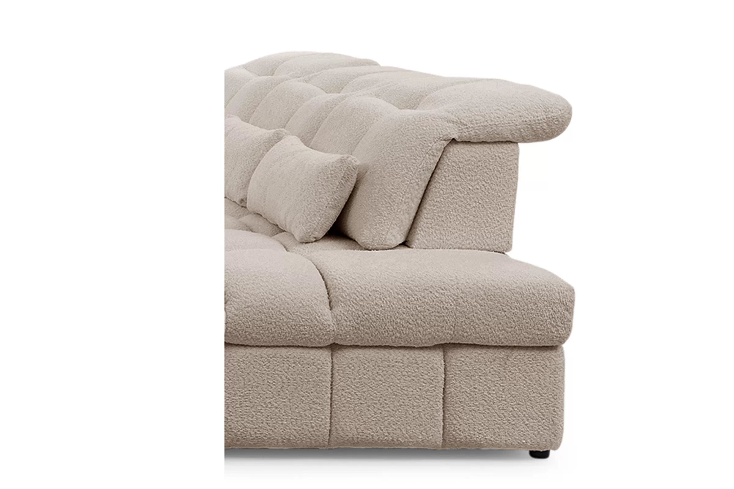 Rohová sedacia súprava Magnelio U II pravá s rozkladacou funkciou - béžová bouclé Catch Me 2 Rohová sedacia súprava s funkciou spania Magnelio U II pravá strana - Béžová boucle Catch me 2