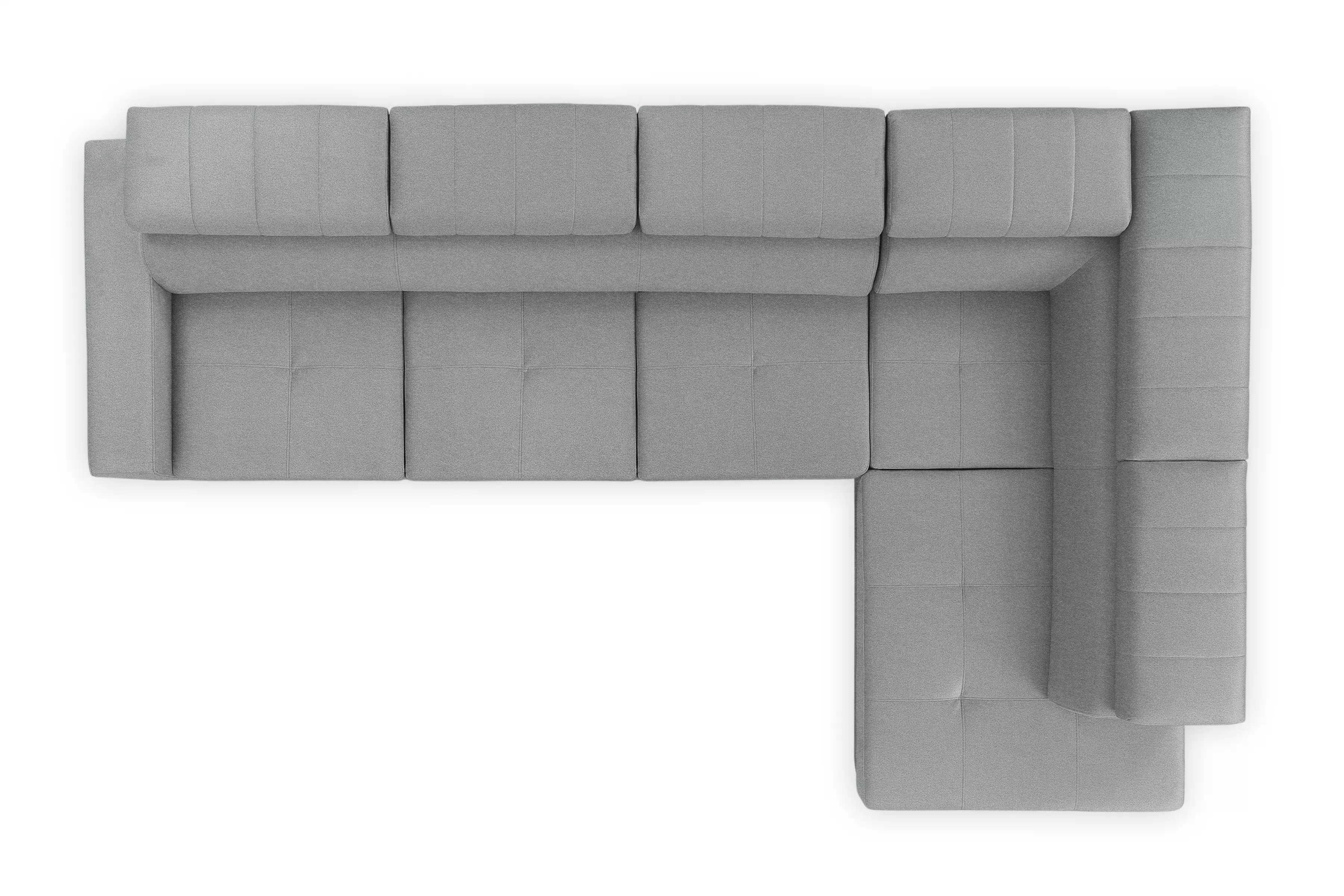 Rohová sedací souprava Modeno Maxi pravá s rozkladem - šedá pletenina Ado 1615 Rohová sedací souprava rozkládací Modeno Maxi pravá - šedá plecionka Ado 1615