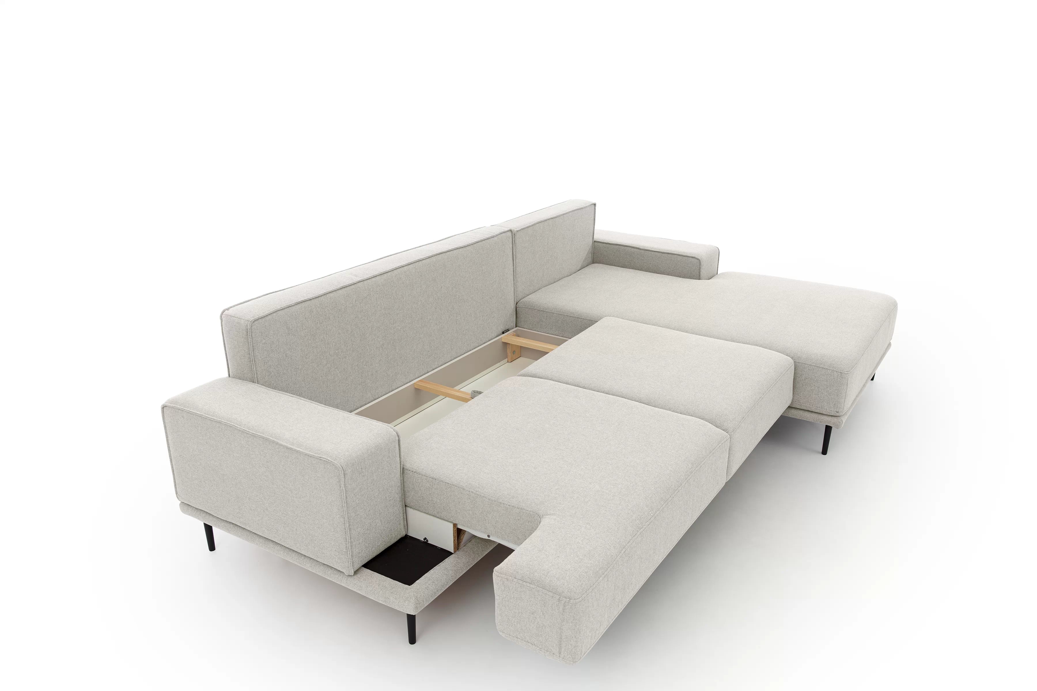 Moderná Rozkladacia rohová sedacia súprava Nicole Mini Rohová sedacia súprava s funkciou spánku Nicole Mini