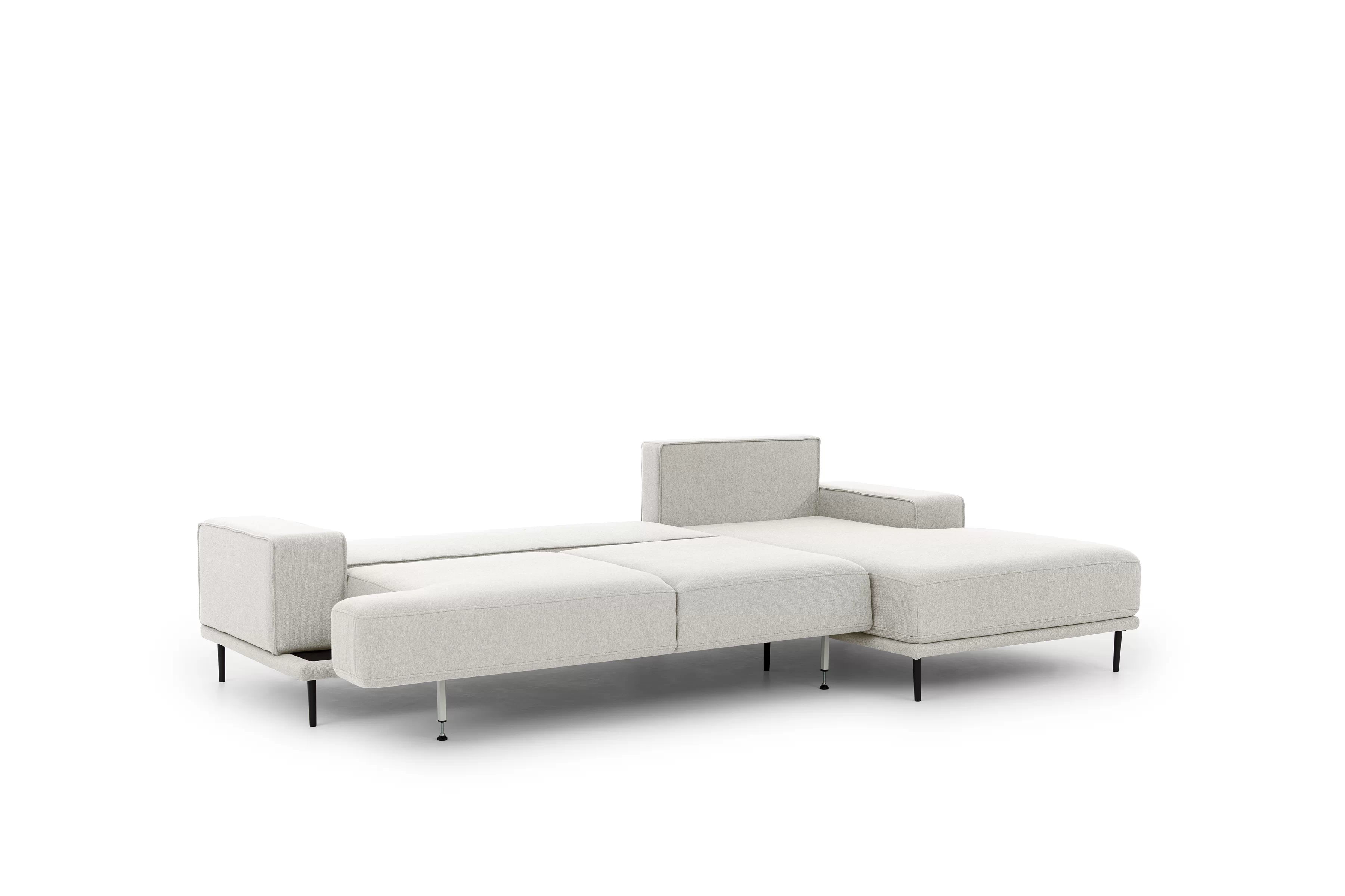 Moderná Rozkladacia rohová sedacia súprava Nicole Mini Rohová sedacia súprava s funkciou spánku Nicole Mini