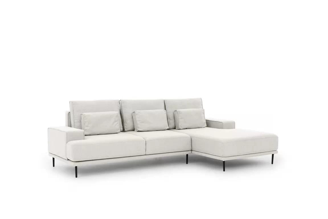 Moderná Rozkladacia rohová sedacia súprava Nicole Mini Rohová sedacia súprava s funkciou spánku Nicole Mini