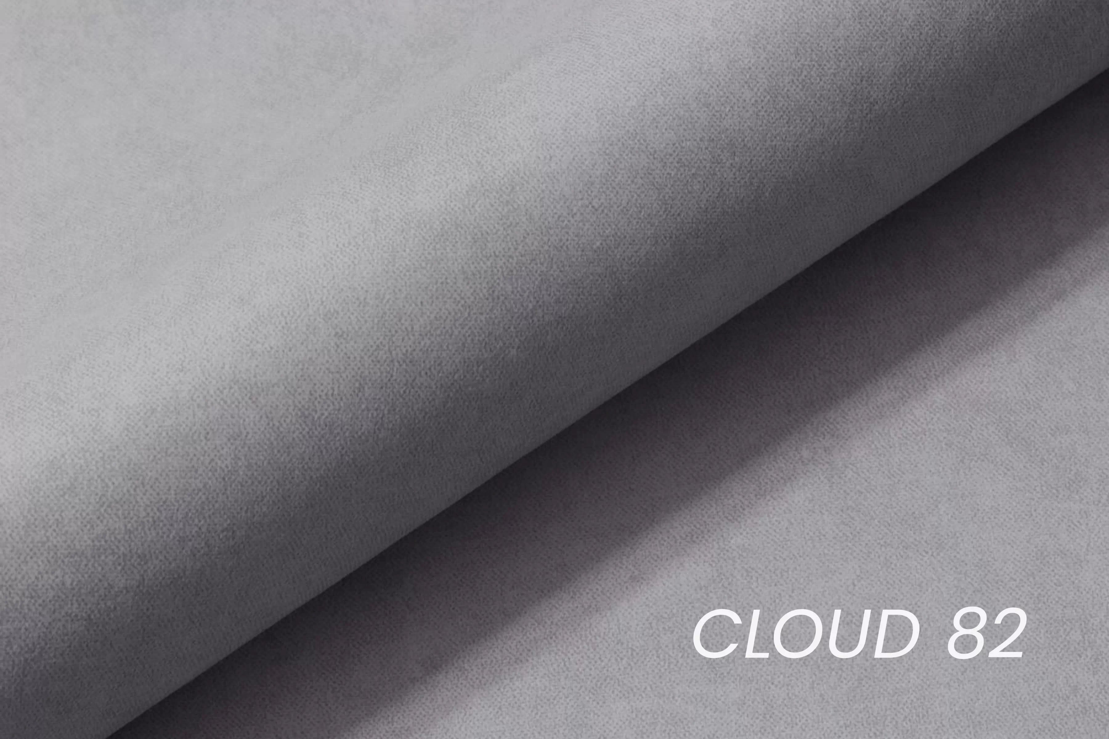 Rozkládací rohová sedací souprava Taremo Mini - šedá Cloud 82 Rohová sedací souprava rozkládací Taremo Mini uniwersalny pravý/Levá - šedá welwet Cloud 82