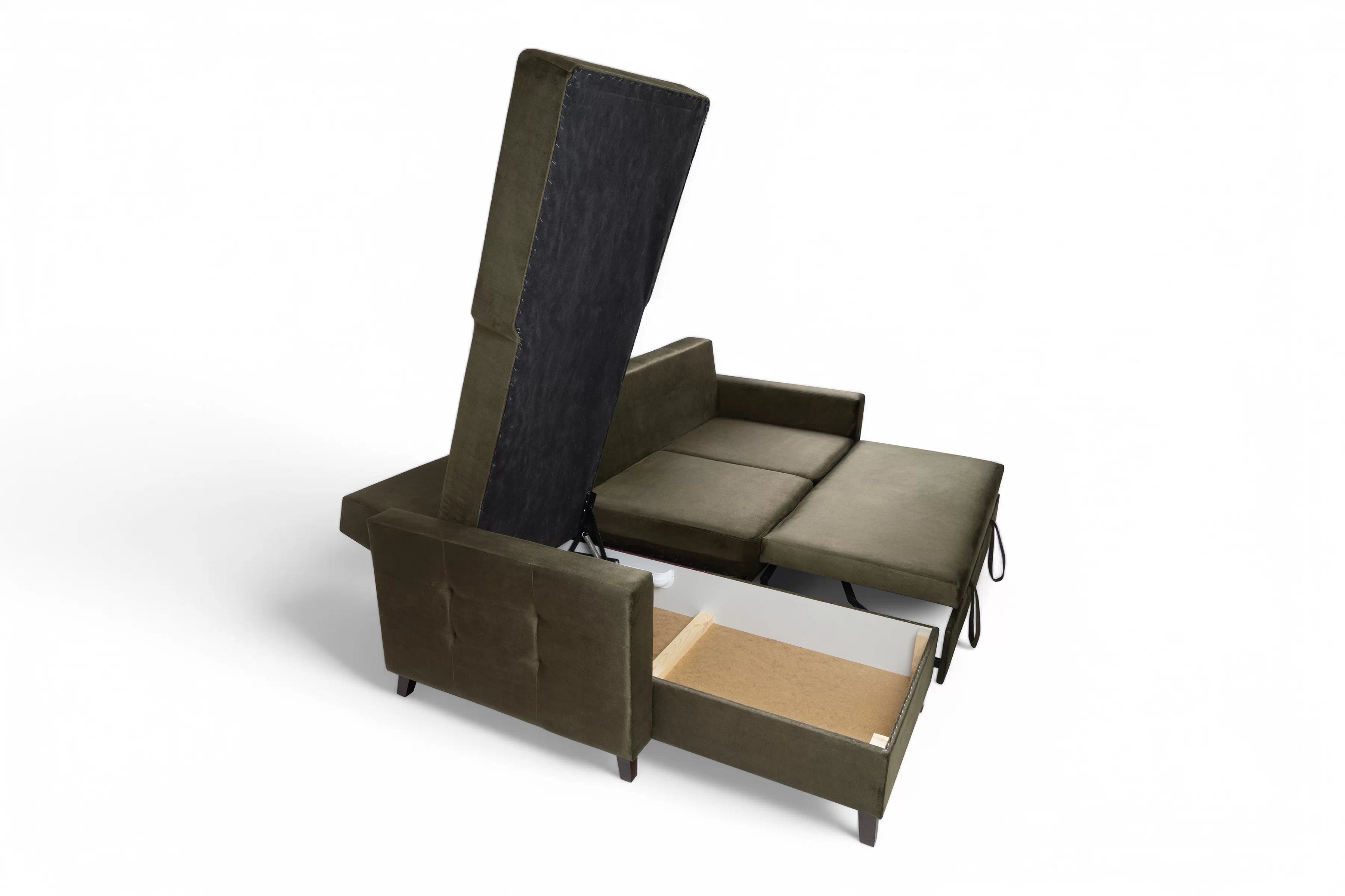 Rozkladacia rohová sedacia súprava Vanisa Mini Rohová sedacia súprava s funkciou spánku Vanisa Mini