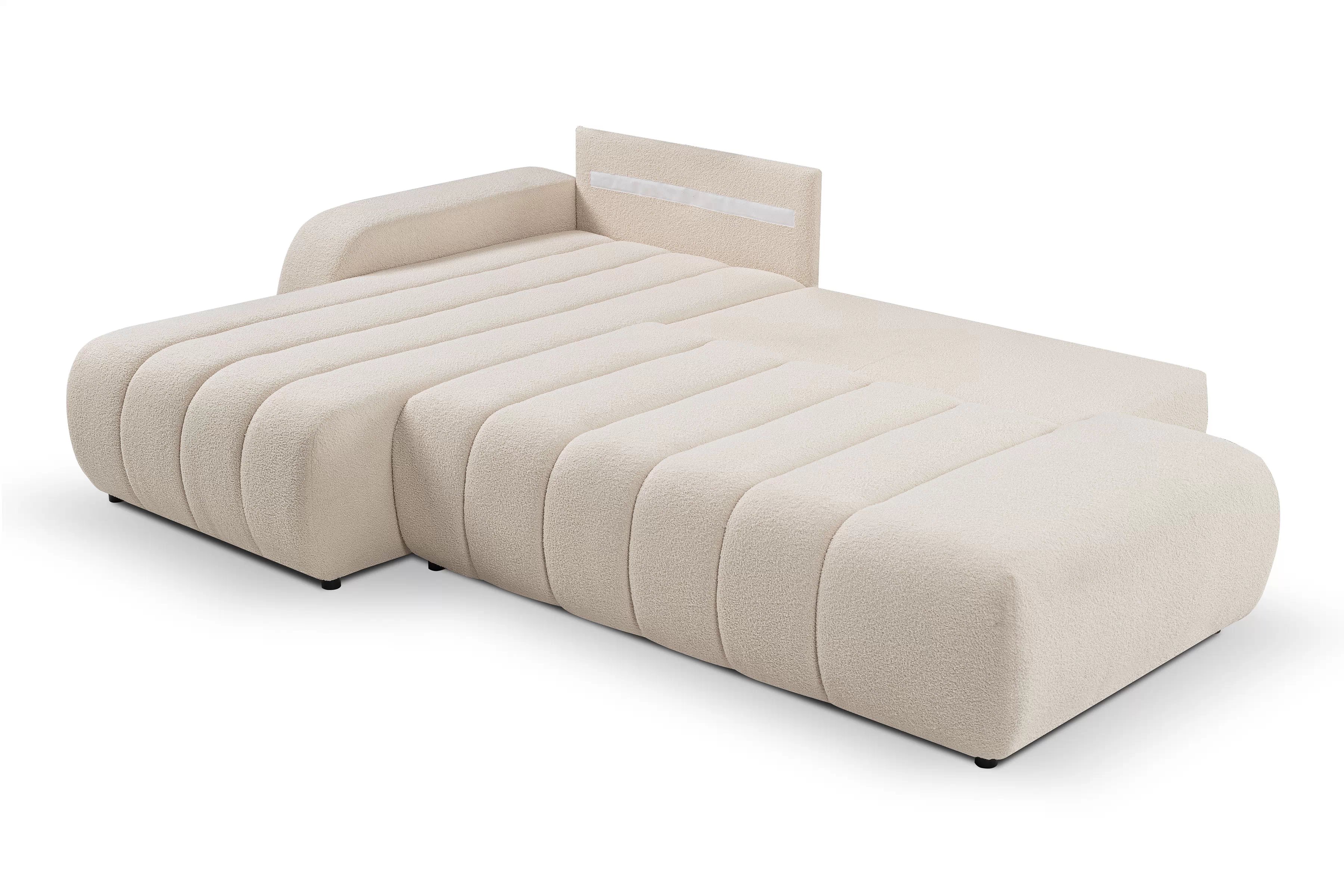 Rozkladacia rohová sedacia súprava Zelio Rohová sedacia súprava s funkciou spania Zelio 