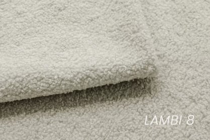 Rozkladacia rohová sedacia súprava Zelio pravá - svetlobéžové buklé Lambi 8 Rohová sedacia súprava s funkciou spánku Zelio pravá strana - svetlý Béžová boucle Lambi 8