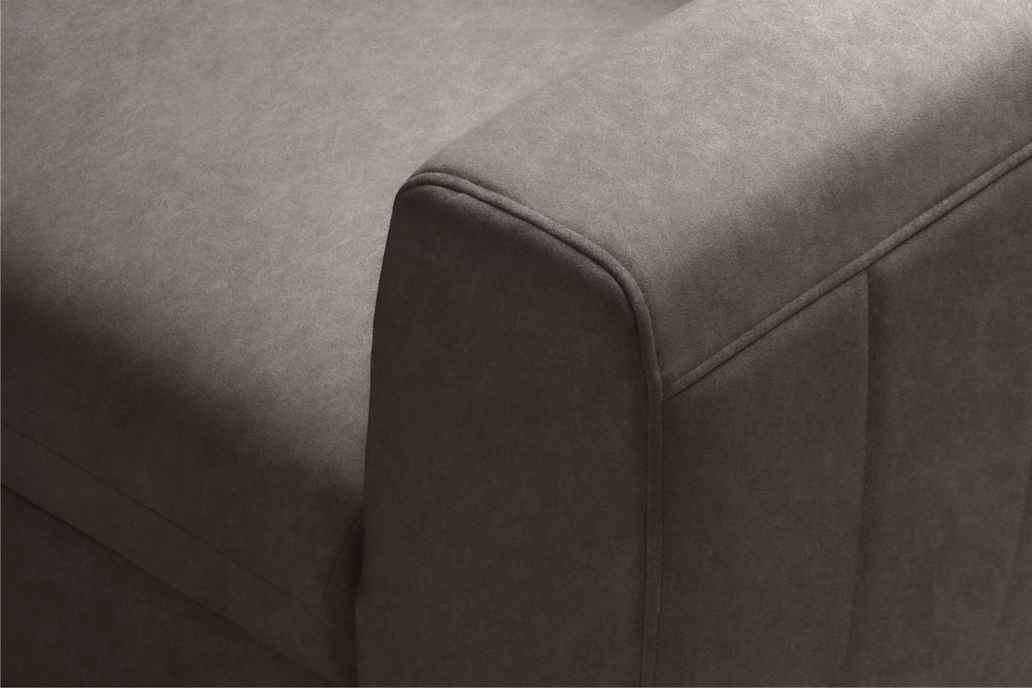 Rozkladacia rohová sedačka Zelubia ľavá - hnedý zamat Zetta 293 Rohová sedacia súprava s funkciou spania Zelubia Ľavá strana - Hnedý welwet ľahkočistiaci Zetta 293