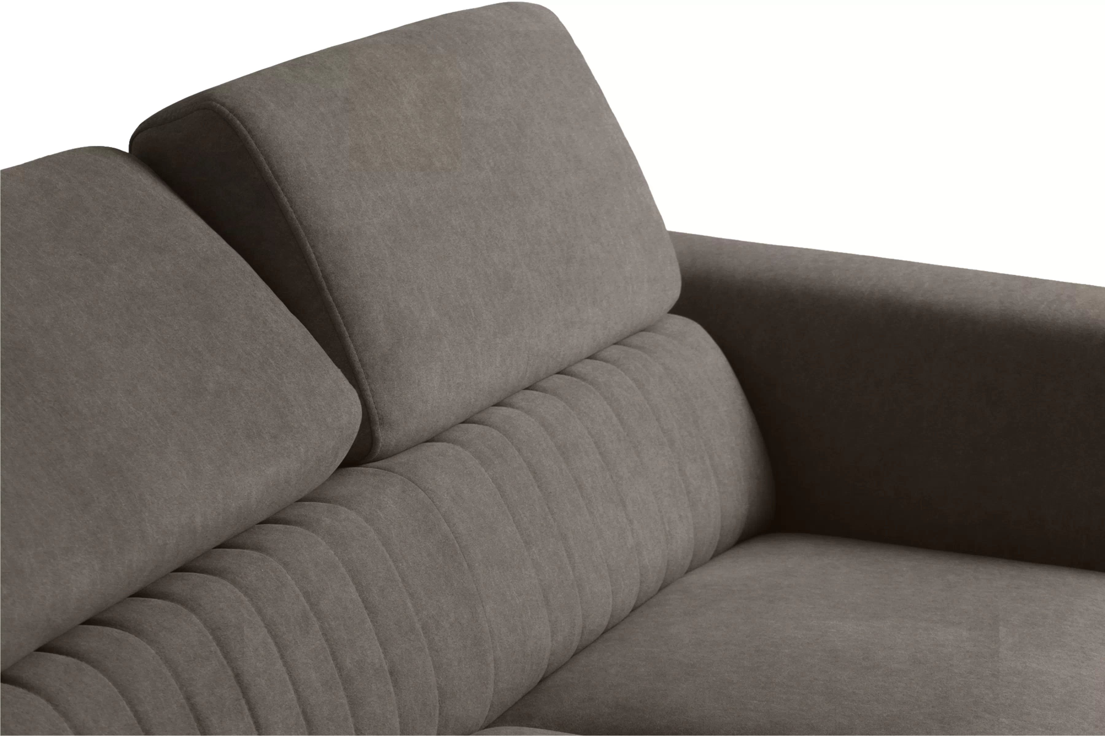 Rozkladacia rohová sedačka Zelubia ľavá - hnedý zamat Zetta 293 Rohová sedacia súprava s funkciou spania Zelubia Ľavá strana - Hnedý welwet ľahkočistiaci Zetta 293