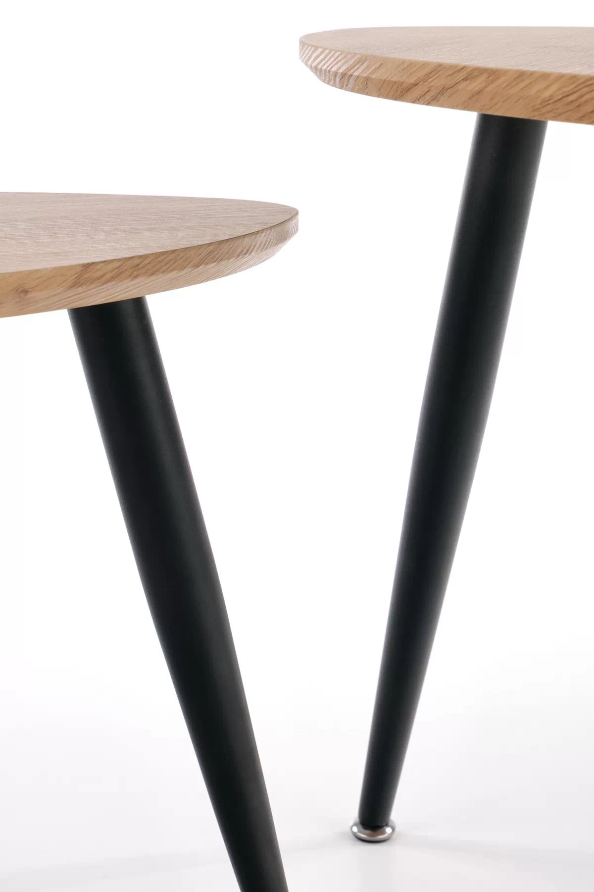 Sada konferenčních stolků Nicea 2 - 2 ks - dub zlatý / černá nicea 2, Sada 2 konferenčních stolků Dub Zlatý/Černý