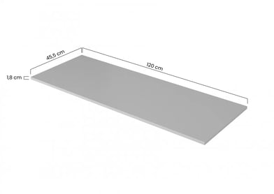 Koupelnová kuchyňská pracovní deska Nicole 120 cm - crema bianca Deska Nicole 120 cm - crema bianca MDF - Rozměry