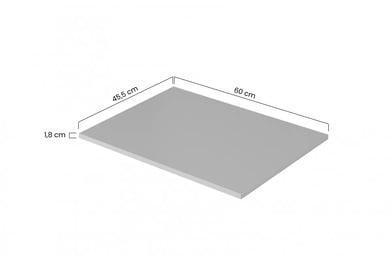 Deska lazienkowy Nicole 60 cm - námořnická modrá - Konec série Deska Nicole 60 cm - Námořnická modrá MDF - Rozměry