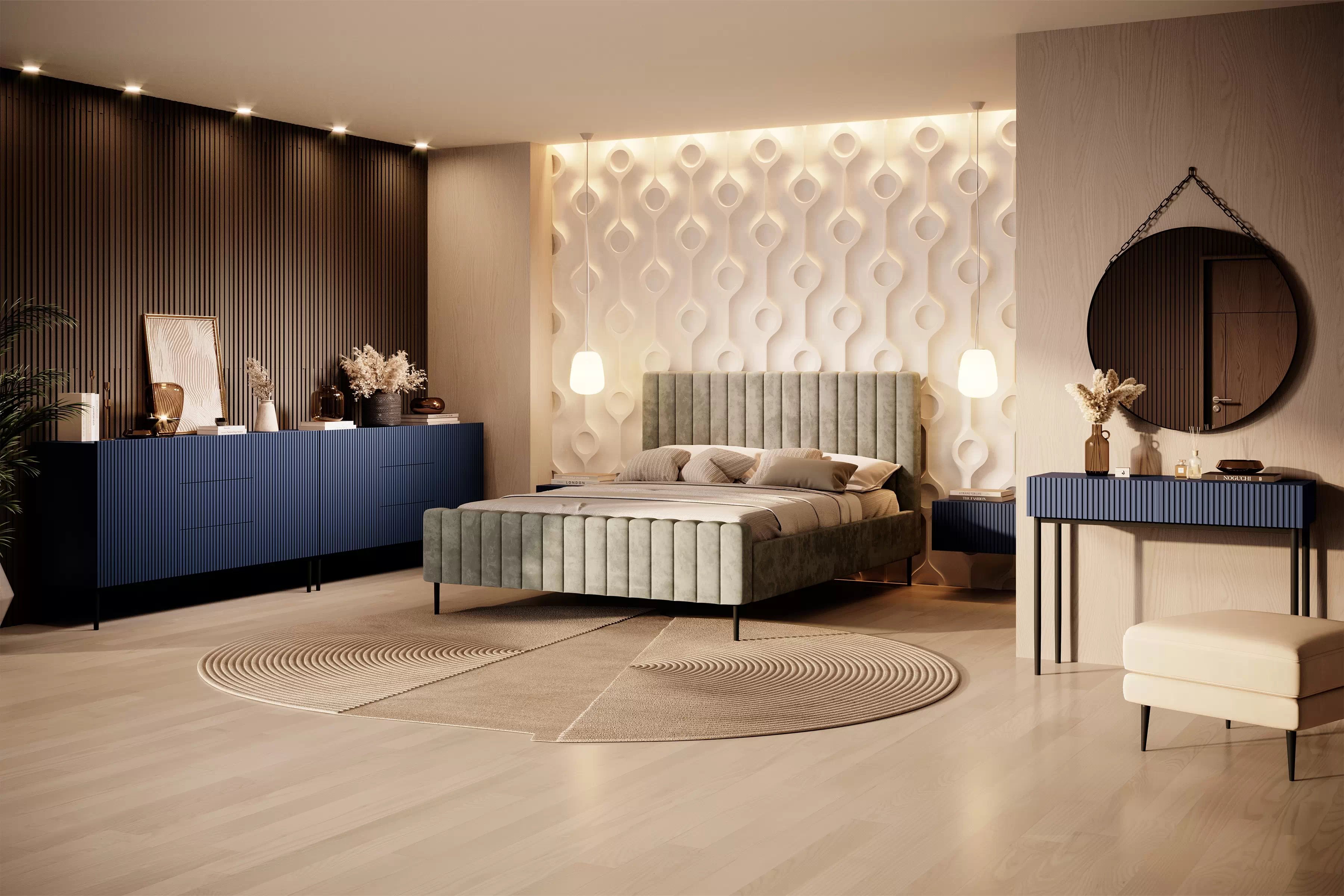 Moderný písací stôl Nicole - čierny mat / čierne nožičky moderná Konzolový stolík / Toaletný Stolík Nicole so zásuvkami 100 cm - Čierny mat / čierny nozki