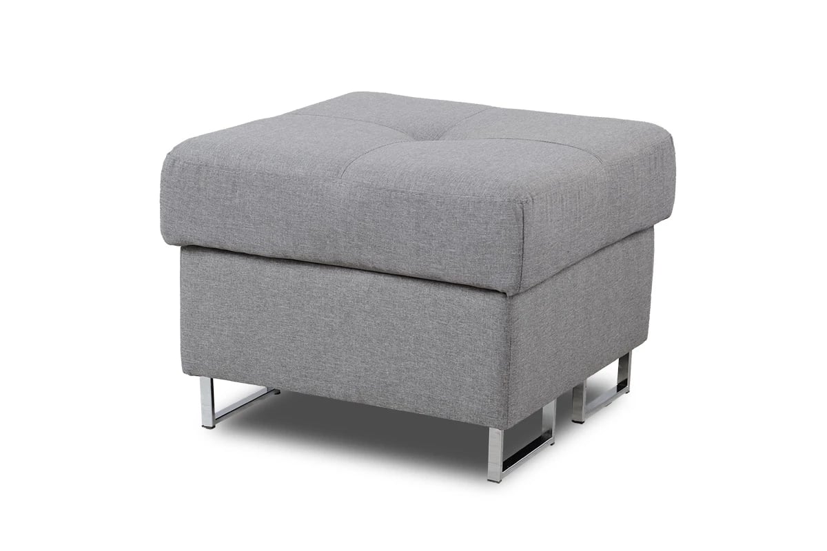 Moderná taburetka Annabelle Mini - chrómové nožičky mala Taburet čalúnený