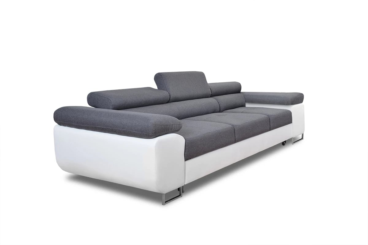 Rozkládací pohovka Annabelle - chromované nožky Pohovka s nastavitelnými opěrkami hlavy