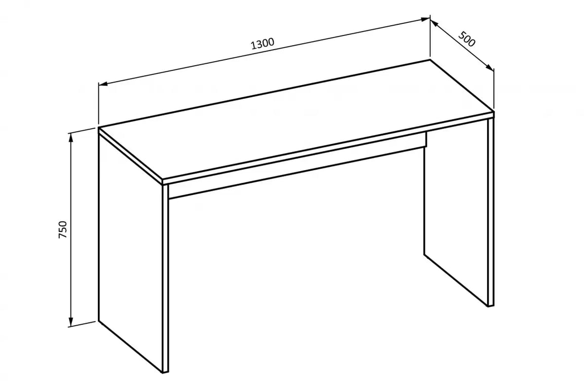 Psací stůl Agapi 130 cm - bílá moderní psací stůl Agapi - bílá