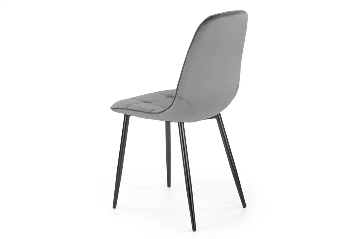 Čalouněná židle K417 - popelavá HLR 21 / černé nožky moderní židle čalouněné K417 - Popelový velvet