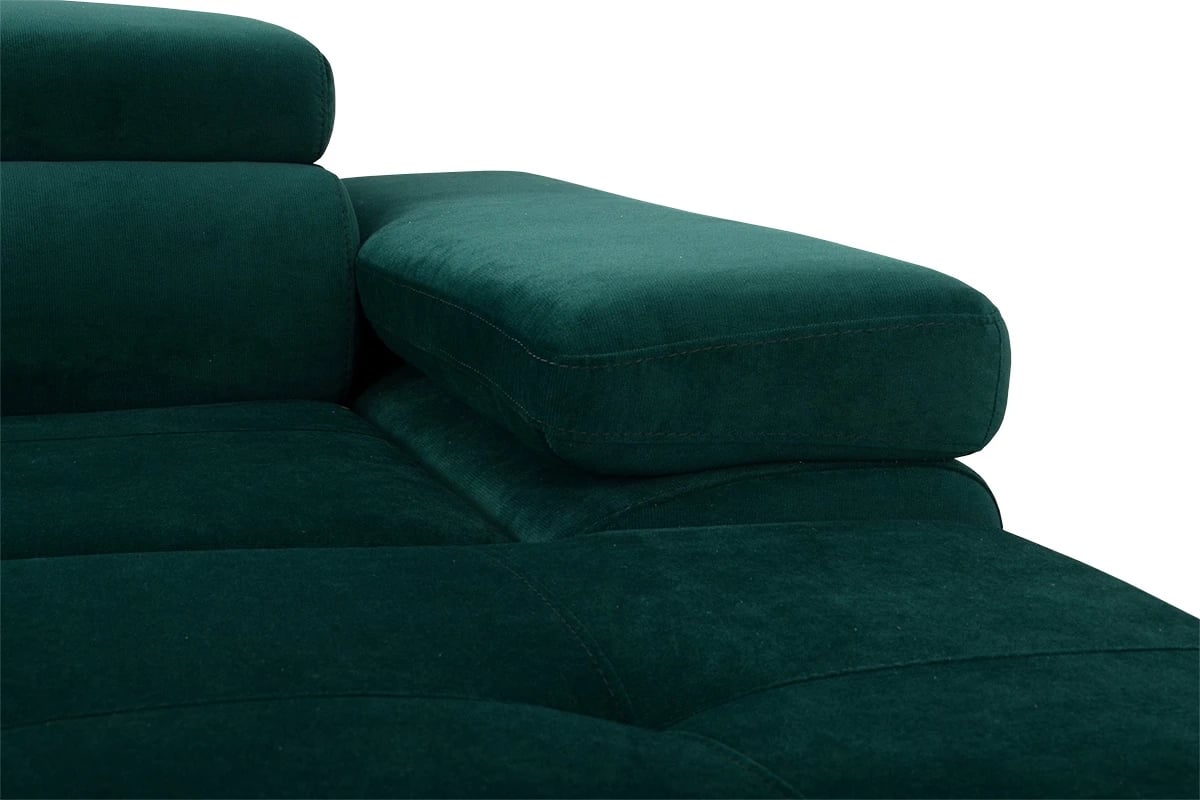 Rozkládací rohová sedací souprava Annabelle U II - chromované nožky Rohová sedací souprava s nízkým bokem