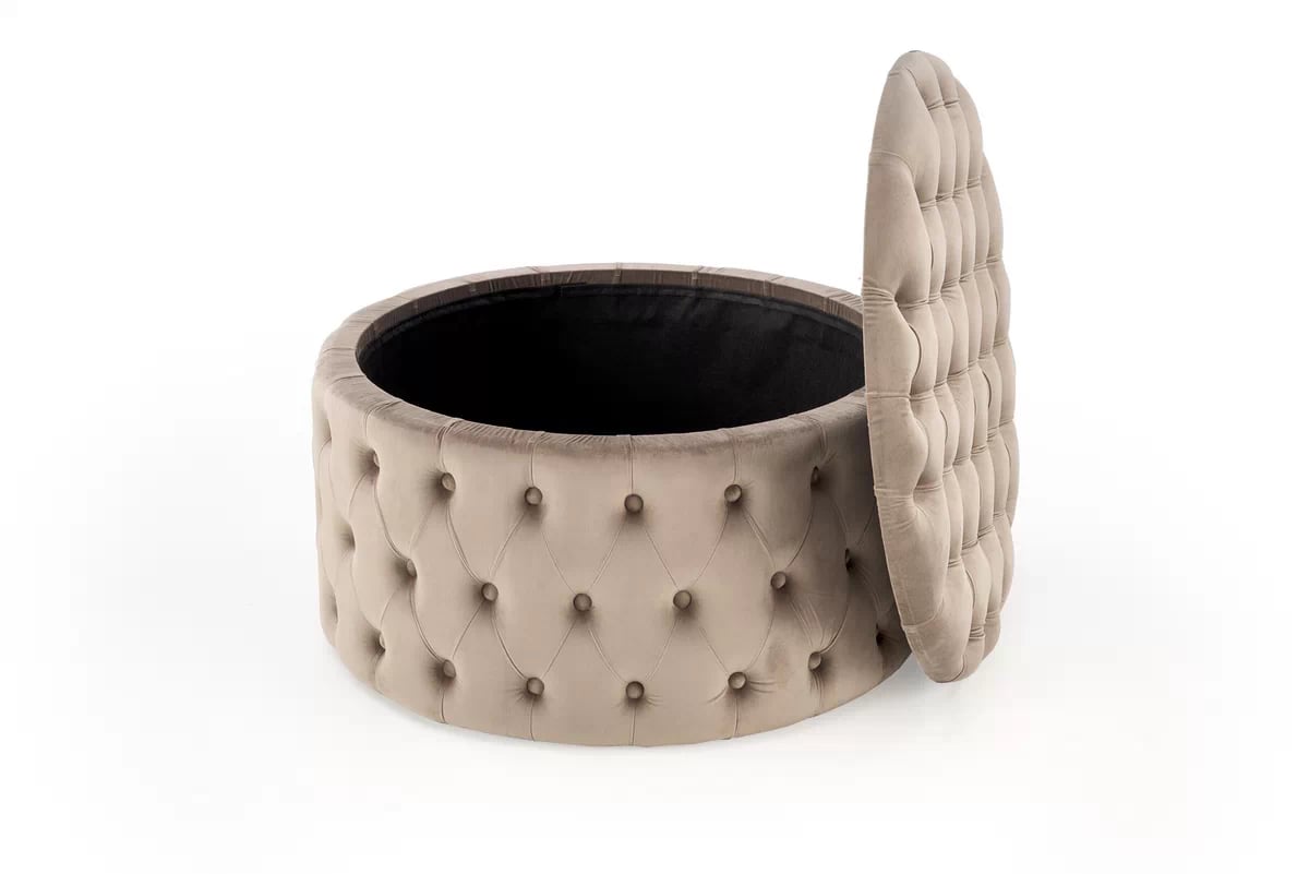 Taburet Nunez 70 cm - béžový samet nunez Taburet béžová