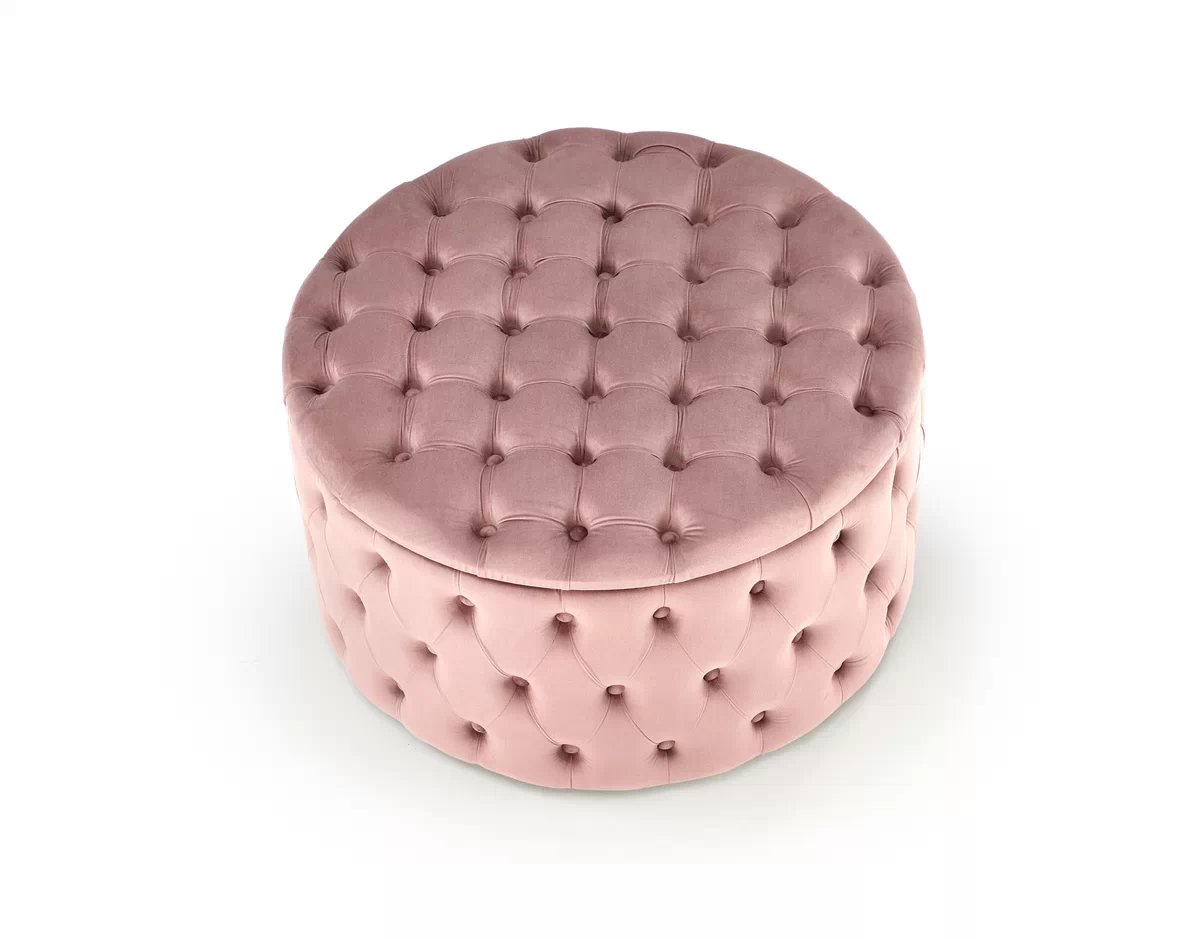 Taburet Nunez 70 cm - růžový samet nunez Taburet Růžová