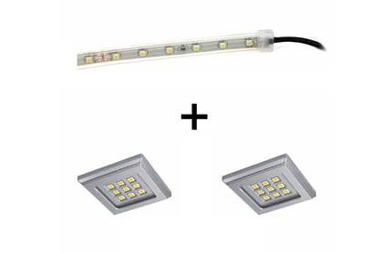 Osvetlenie LED pásik + 2 bodové osvetlenie NEO -12C