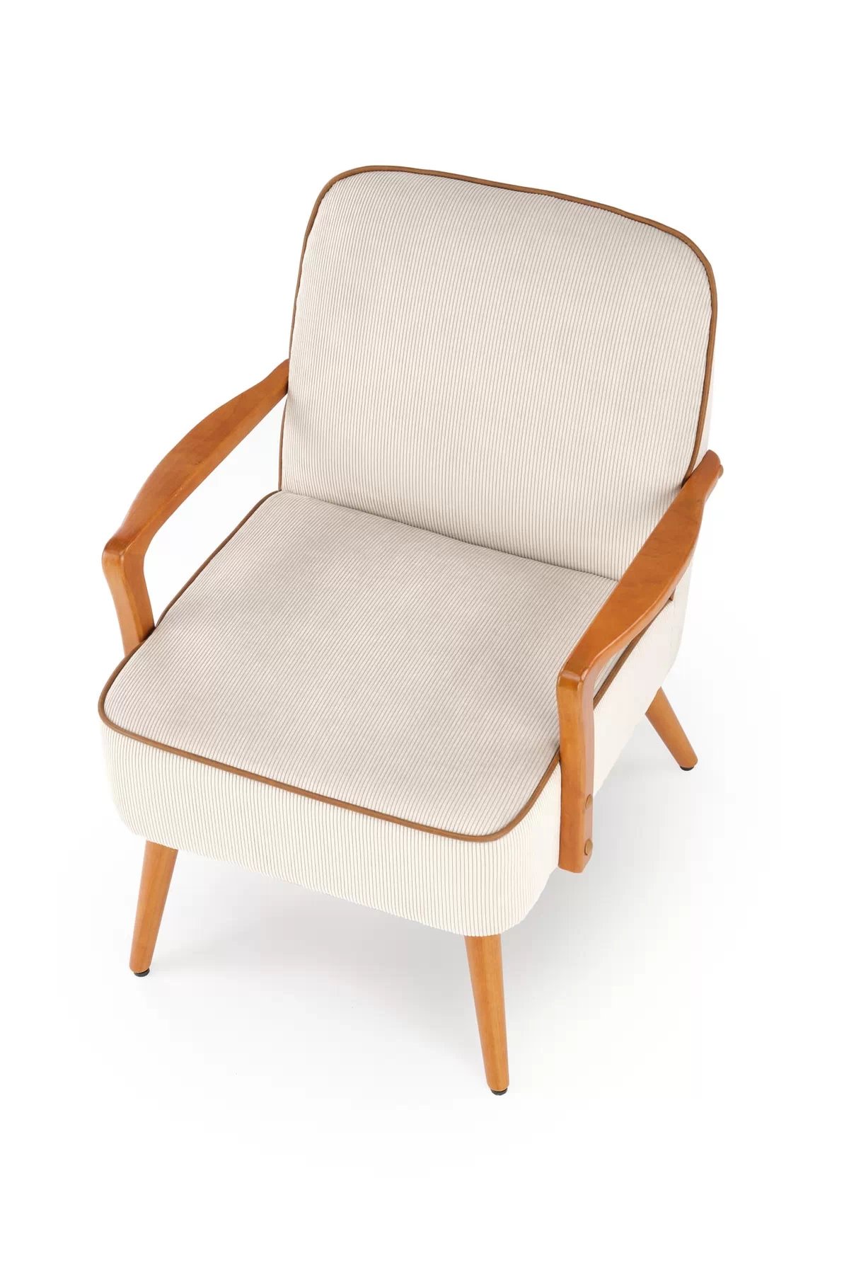 Křeslo Pastore - světlá béžová / světlý ořech pastore Křeslo odpočinkové světlý béžová / světlý ořech