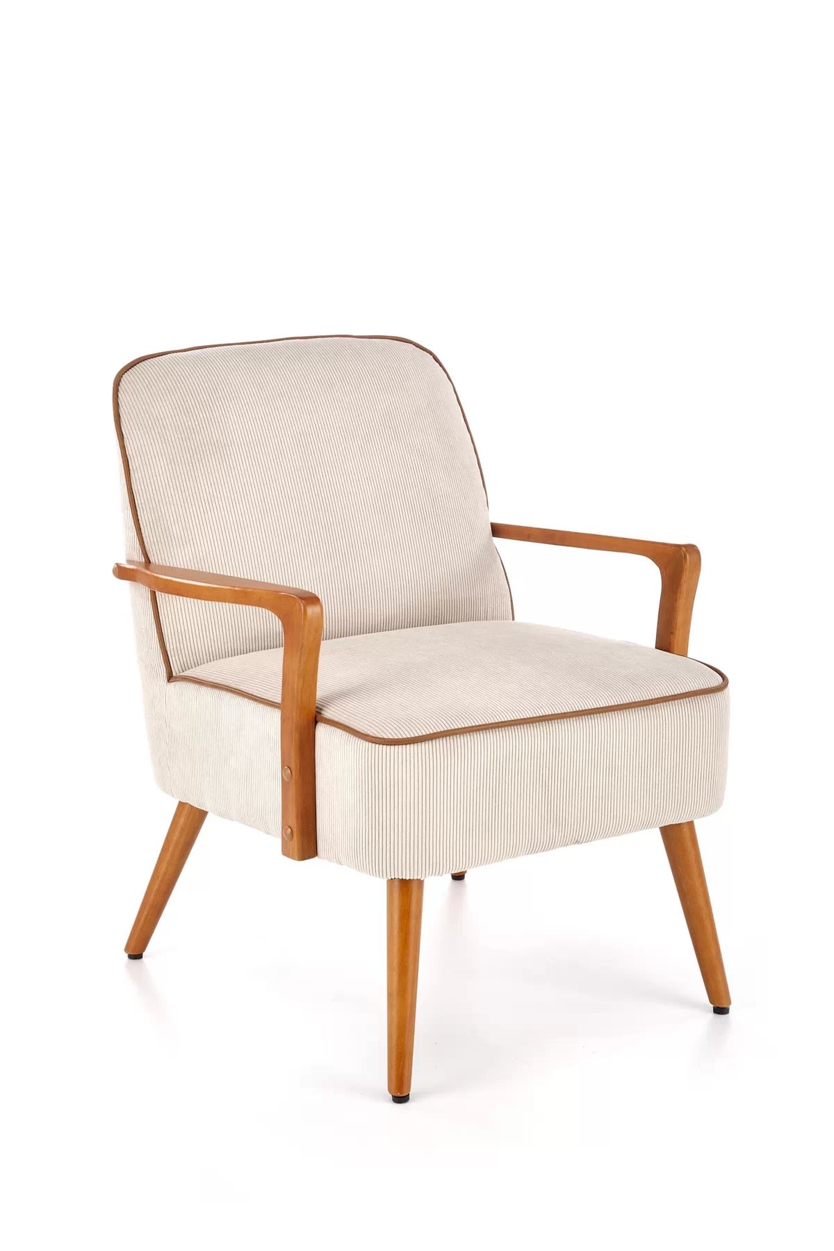 Křeslo Pastore - světlá béžová / světlý ořech pastore Křeslo odpočinkové světlý béžová / světlý ořech