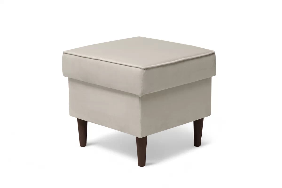 Podnožka křesla ušák Vilano - béžový samet Velluto 2 / nohy venge Podnožka do fotela Ušák Vilano - béžový samet Velluto 2 / Nohy Venge 