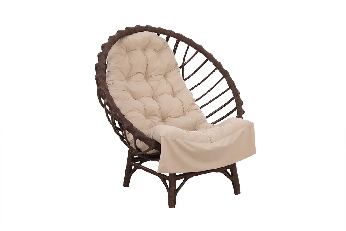 Vankúš do kresla Gardins III - béžová Hnedé prútené kreslo
